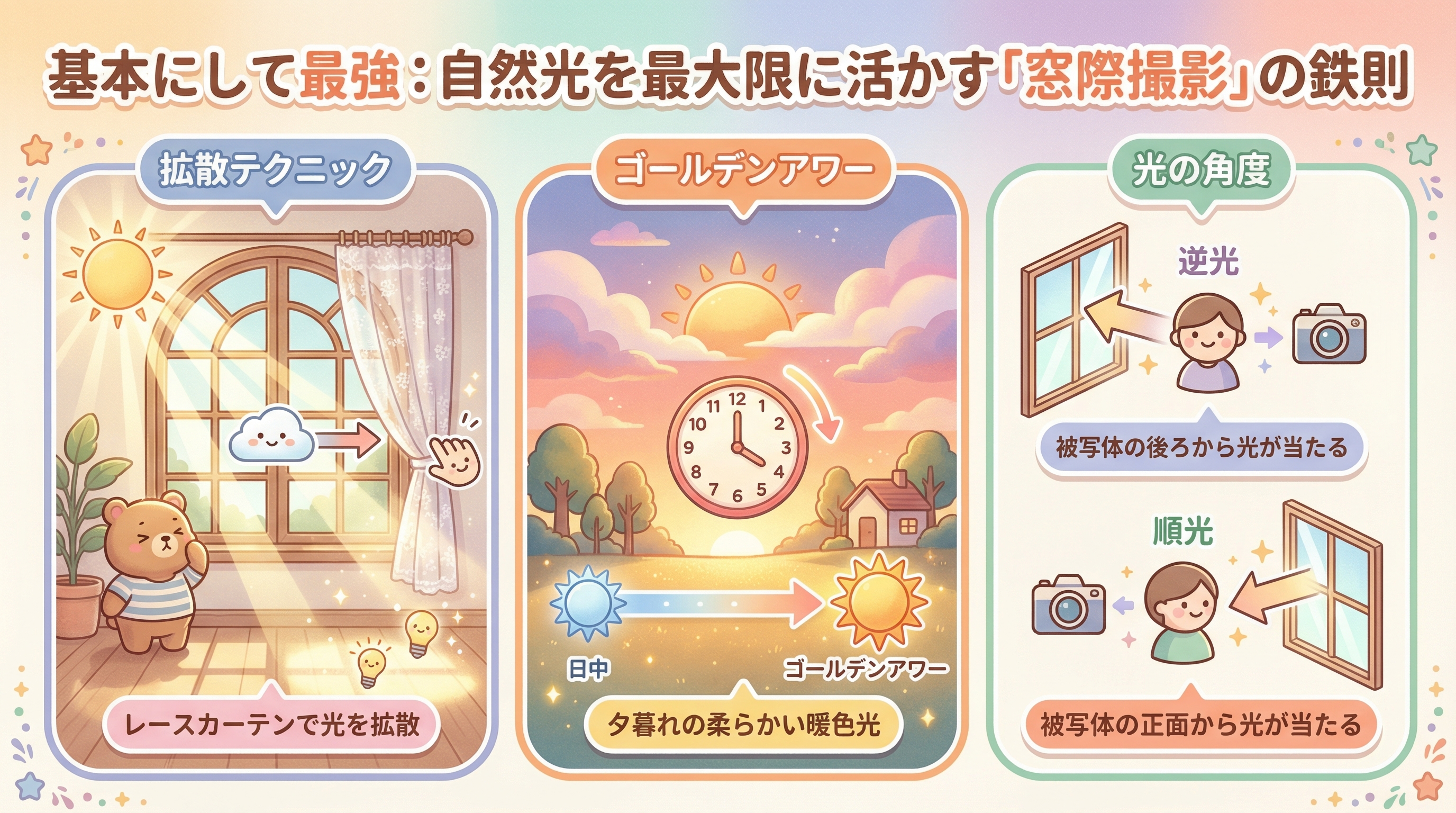 基本にして最強：自然光を最大限に活かす「窓際撮影」の鉄則