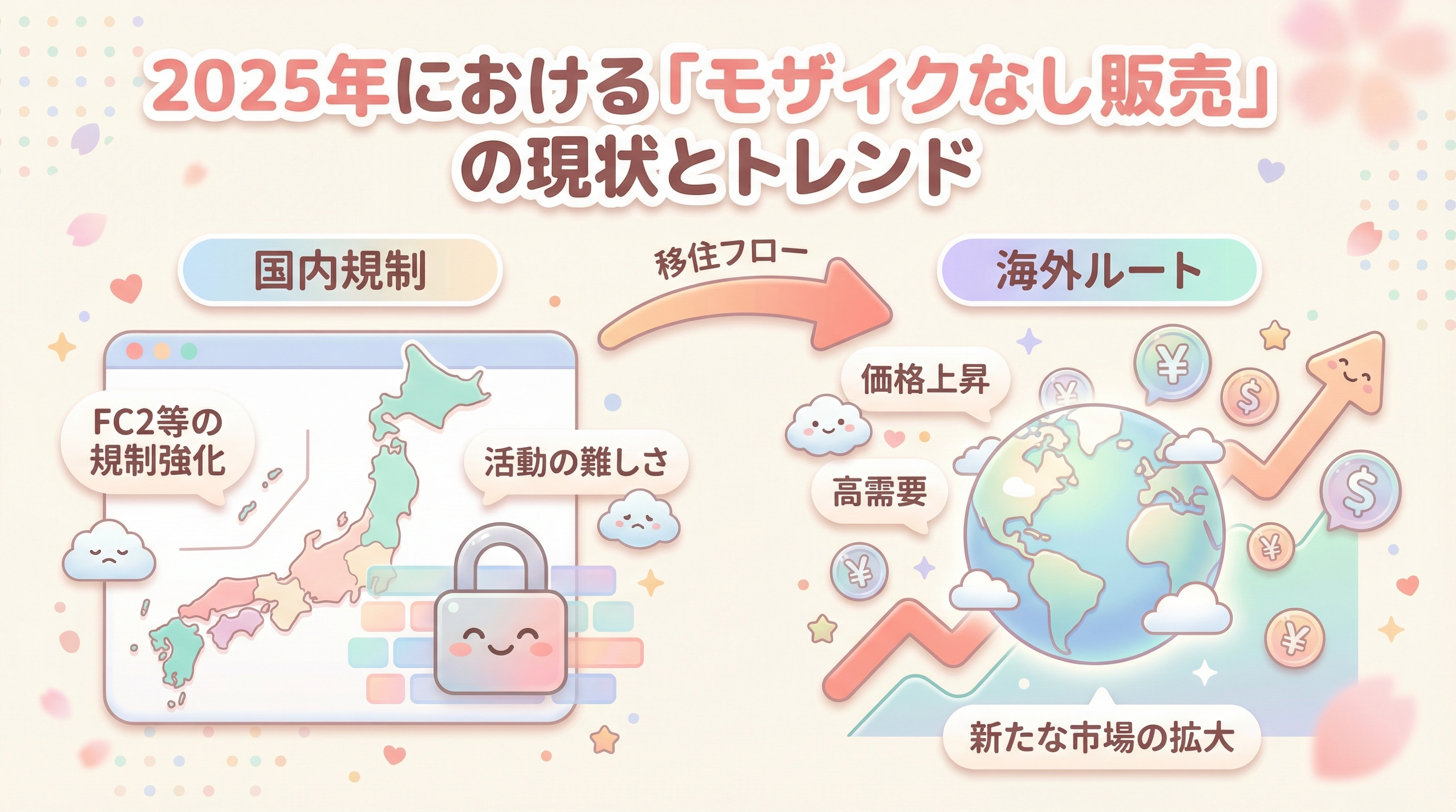 2025年における「モザイクなし販売」の現状とトレンド