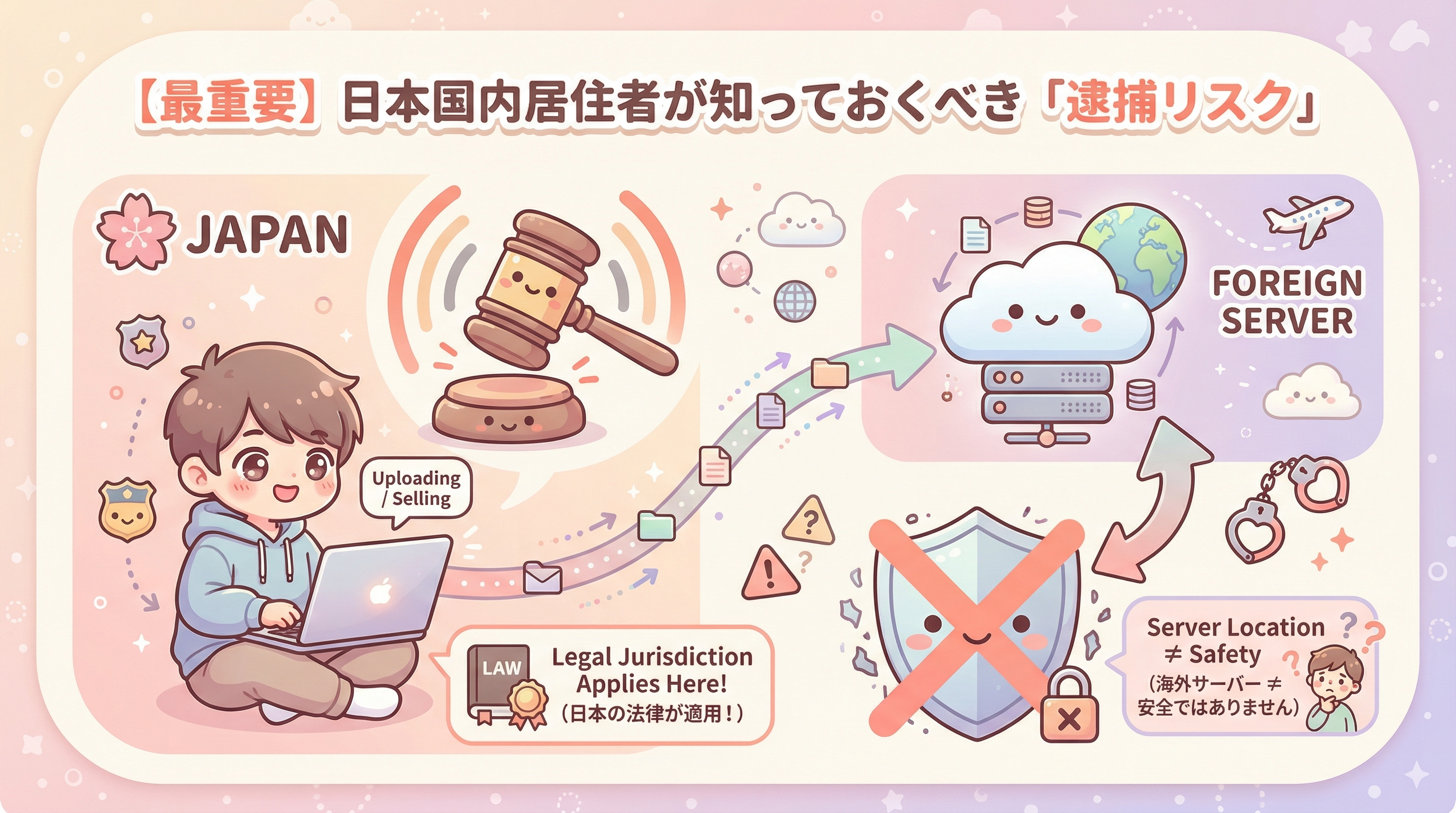 【最重要】日本国内居住者が知っておくべき「逮捕リスク」