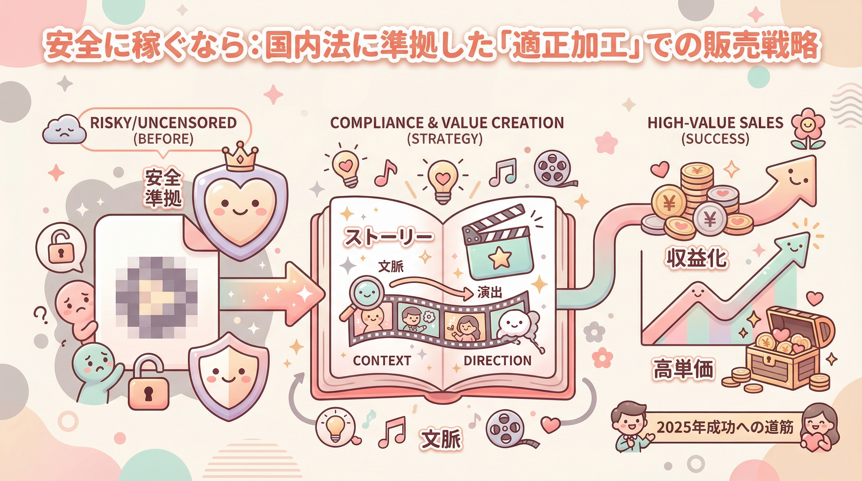 安全に稼ぐなら：国内法に準拠した「適正加工」での販売戦略