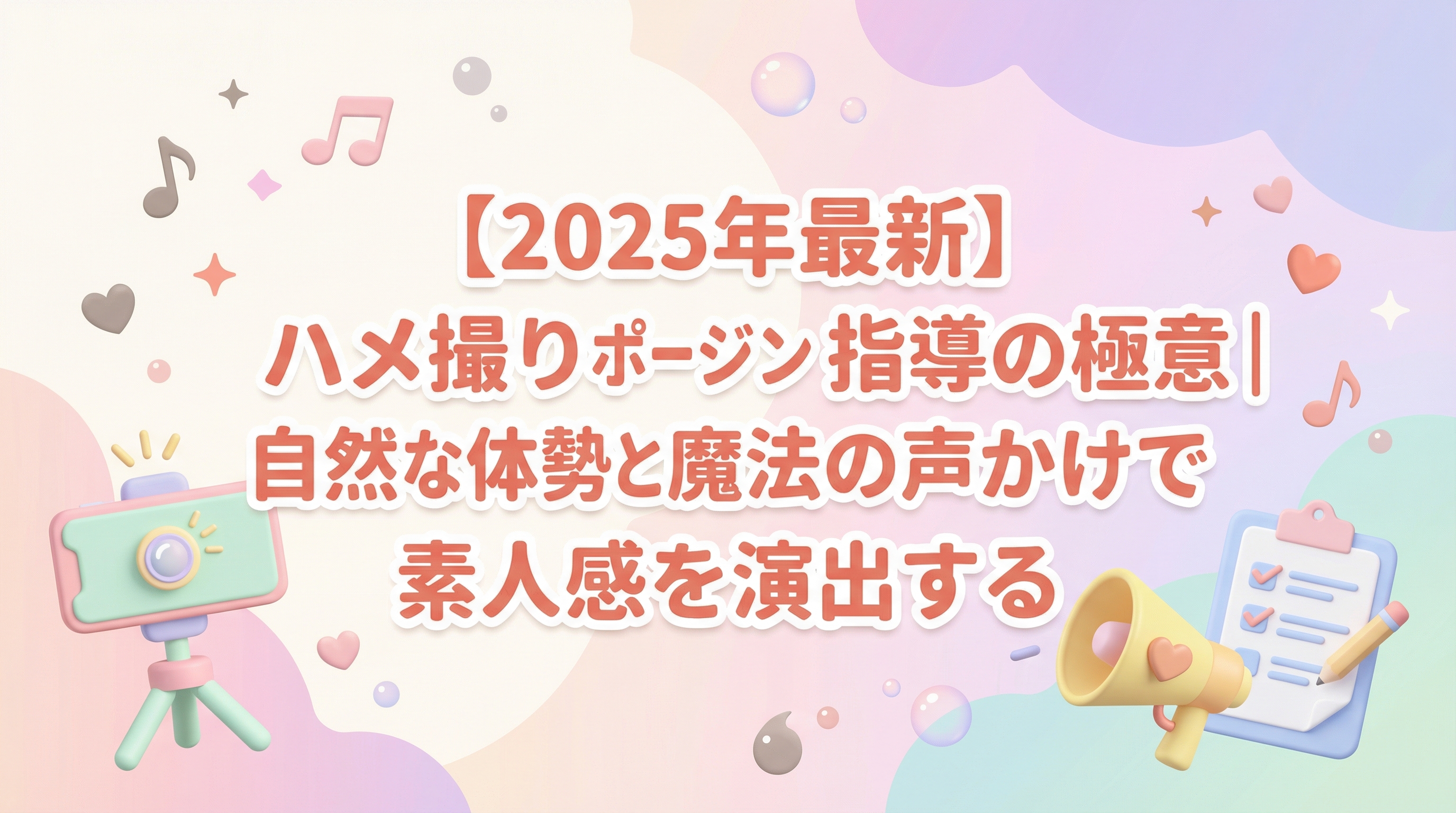 【2025年最新】ハメ撮りポージング指導の極意｜自然な体勢と魔法の声かけで素人感を演出する