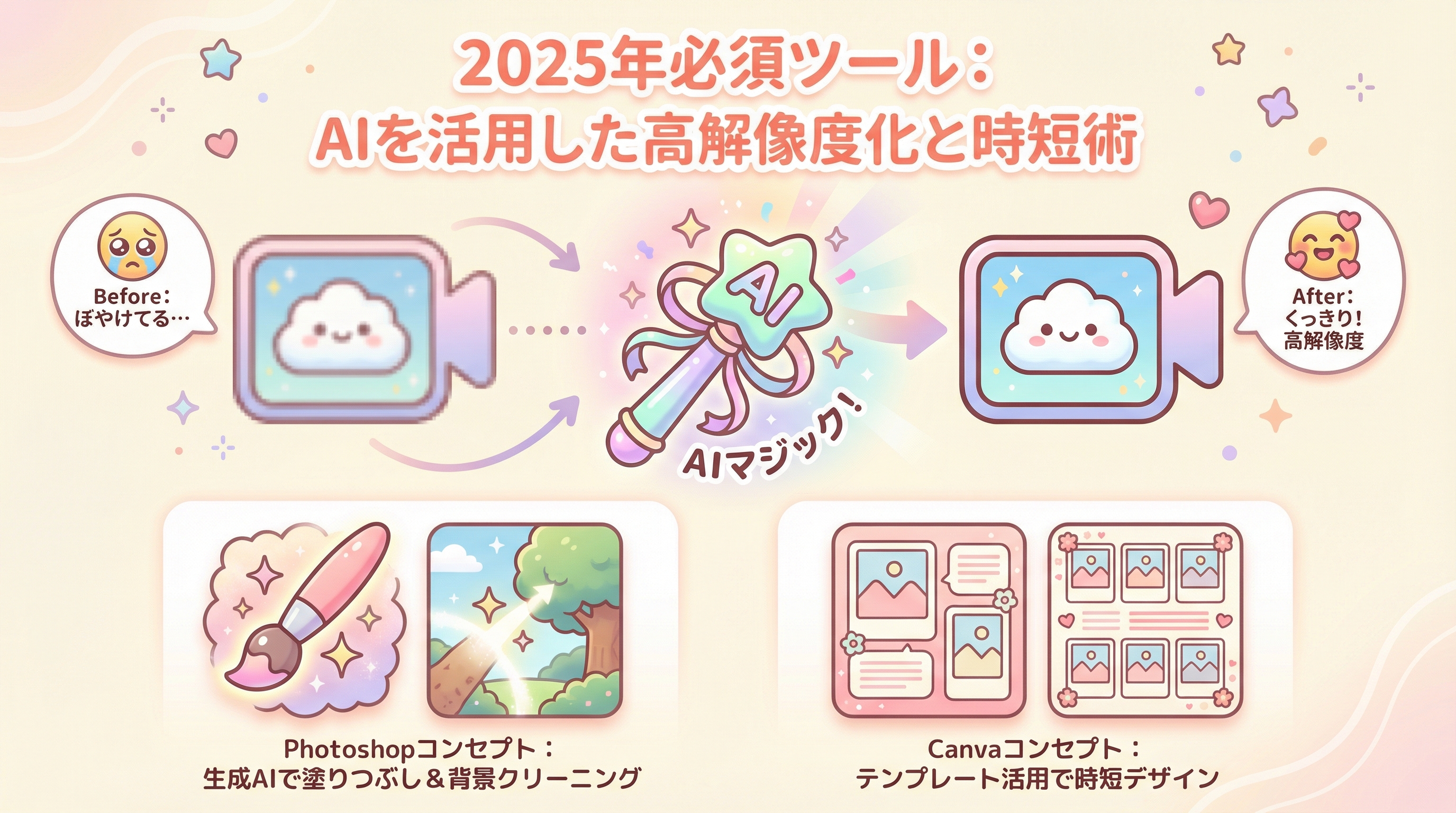 2025年必須ツール：AIを活用した高解像度化と時短術