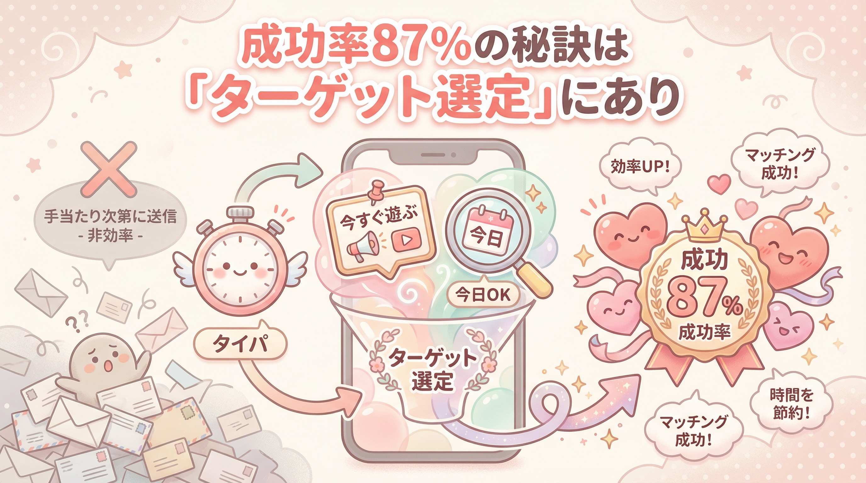 成功率87%の秘訣は「ターゲット選定」にあり