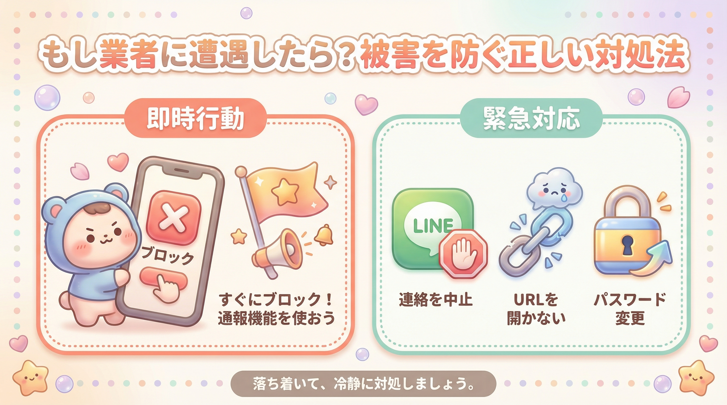 もし業者に遭遇したら？被害を防ぐ正しい対処法