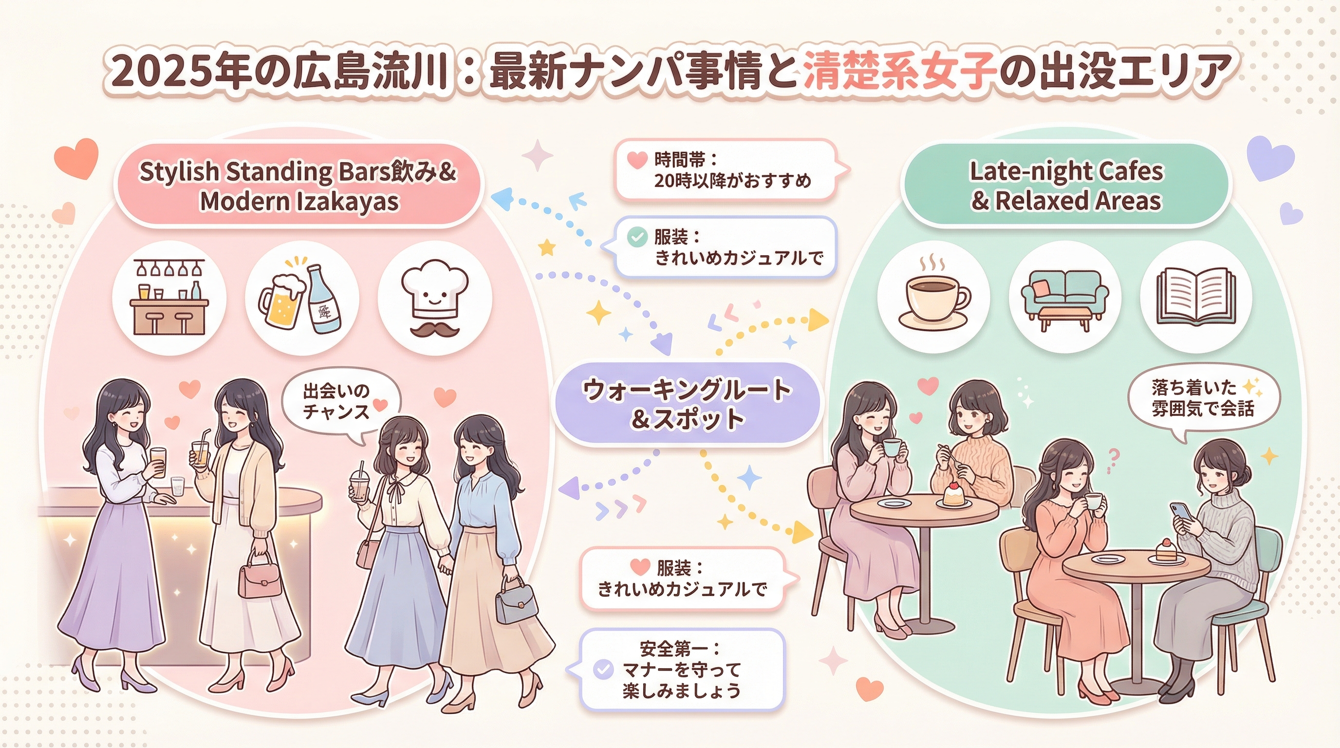 2025年の広島流川：最新ナンパ事情と清楚系女子の出没エリア