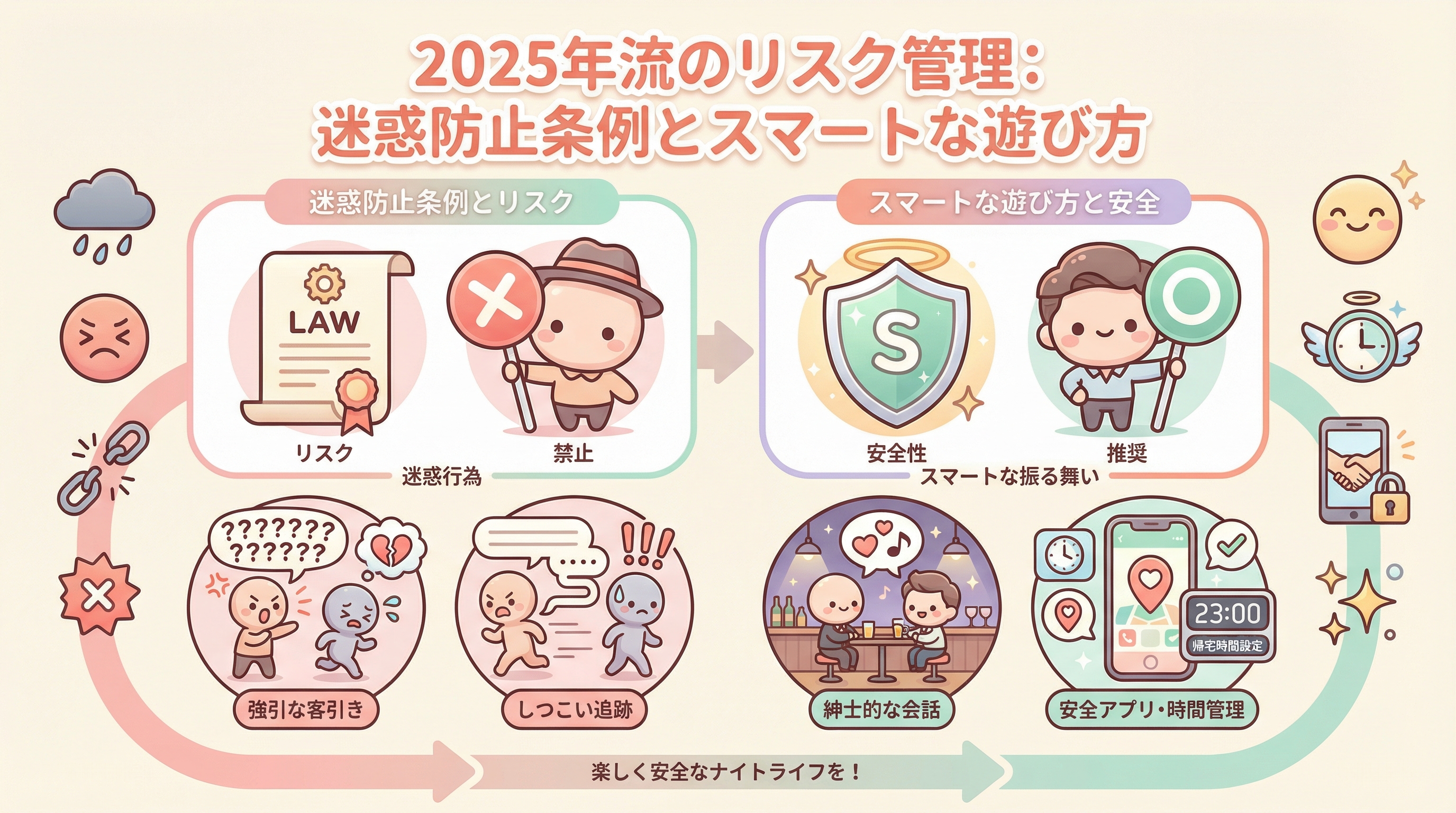 2025年流のリスク管理：迷惑防止条例とスマートな遊び方