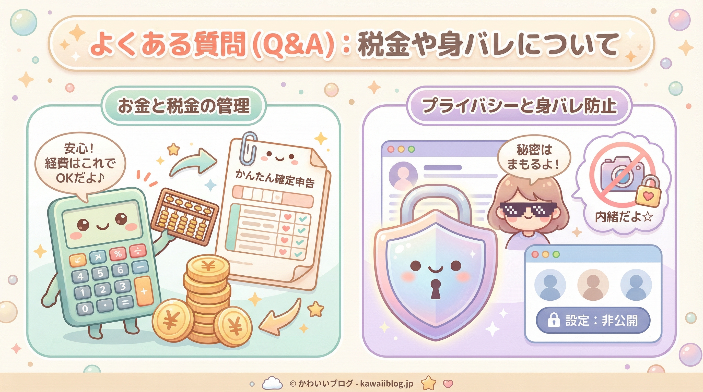 よくある質問(Q&A):税金や身バレについて
