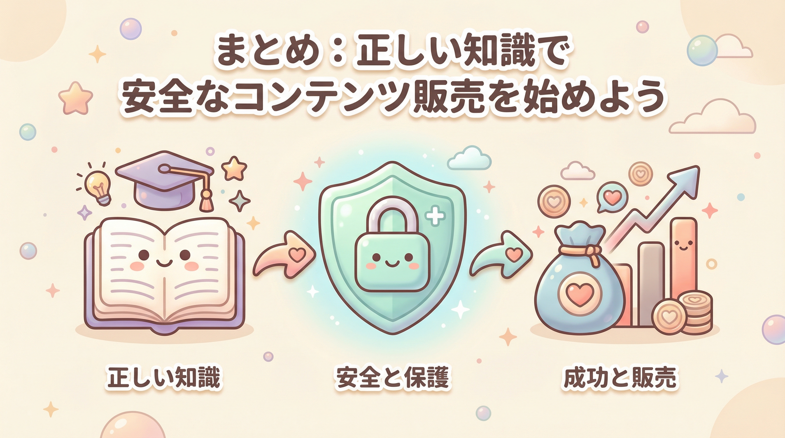 まとめ:正しい知識で安全なコンテンツ販売を始めよう