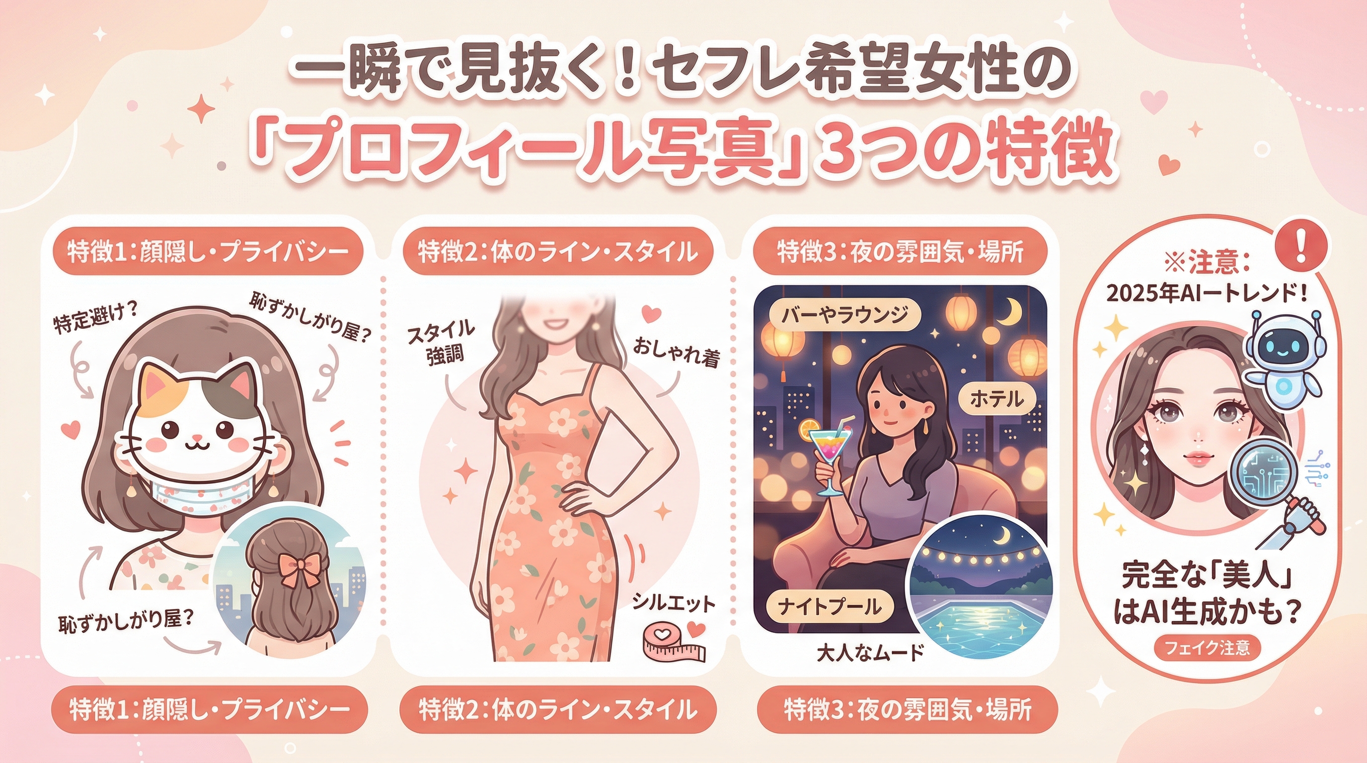 一瞬で見抜く!セフレ希望女性の「プロフィール写真」3つの特徴