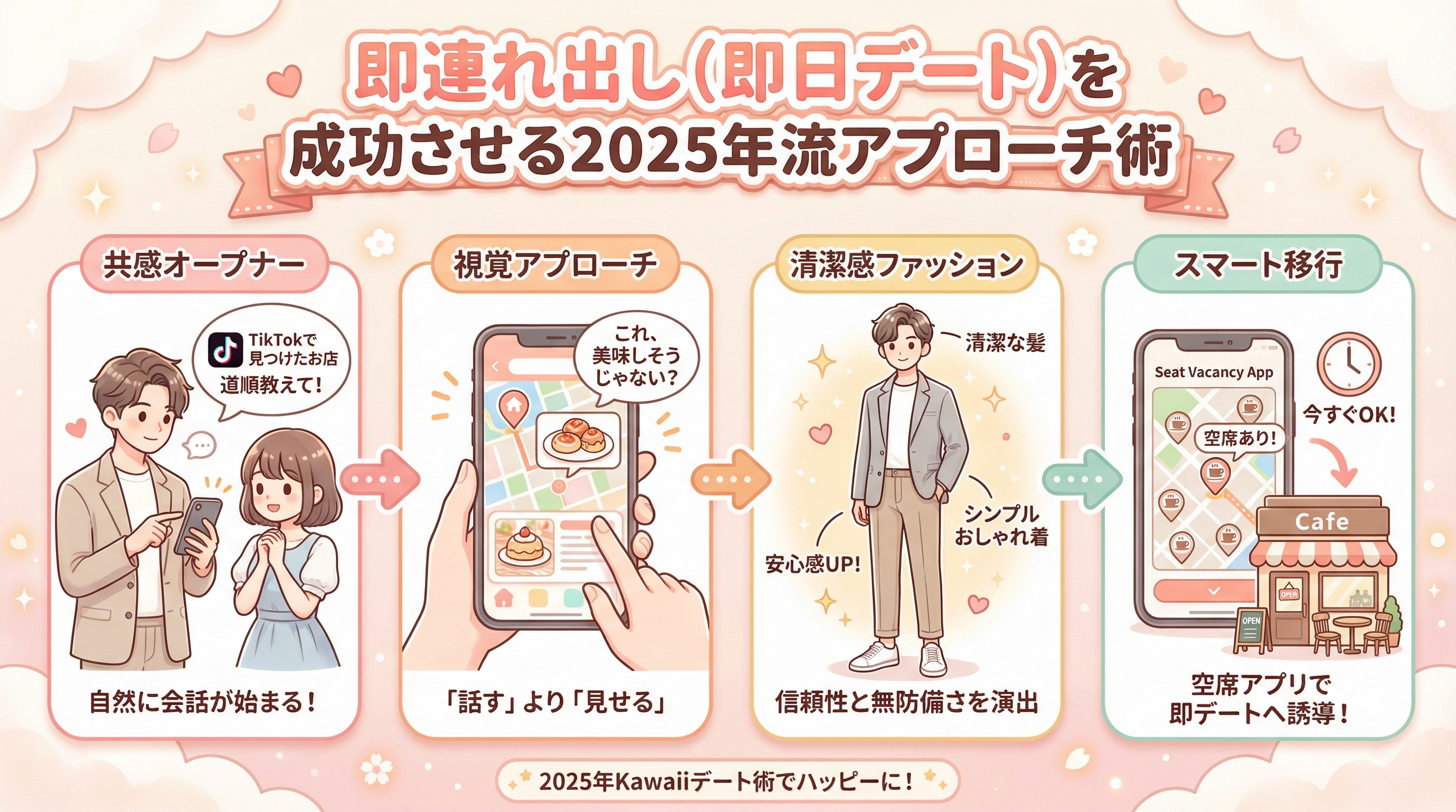 即連れ出し（即日デート）を成功させる2025年流アプローチ術