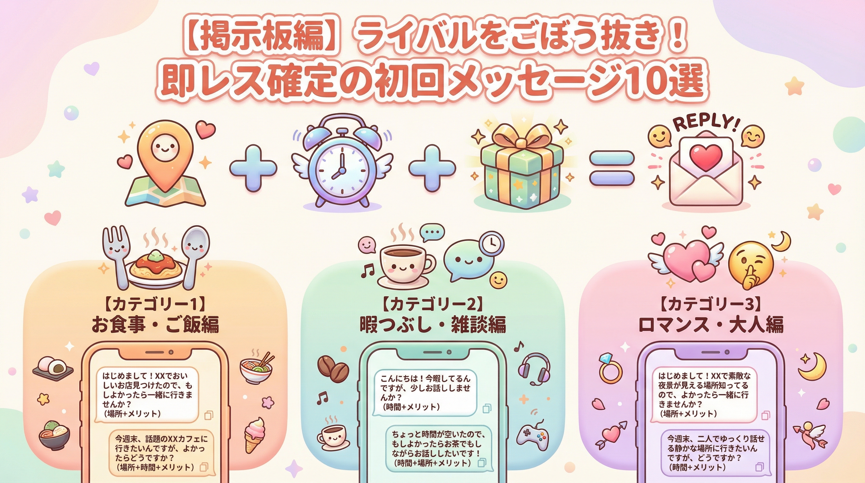 【掲示板編】ライバルをごぼう抜き！即レス確定の初回メッセージ10選