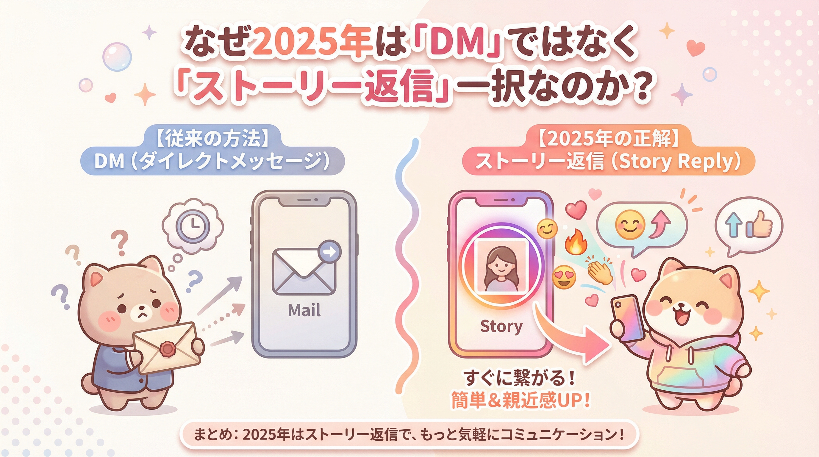 なぜ2025年は「DM」ではなく「ストーリー返信」一択なのか？