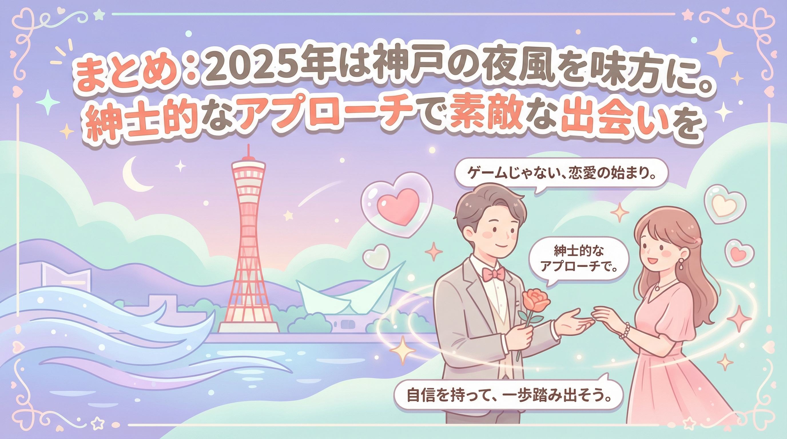 まとめ:2025年は神戸の夜風を味方に。紳士的なアプローチで素敵な出会いを