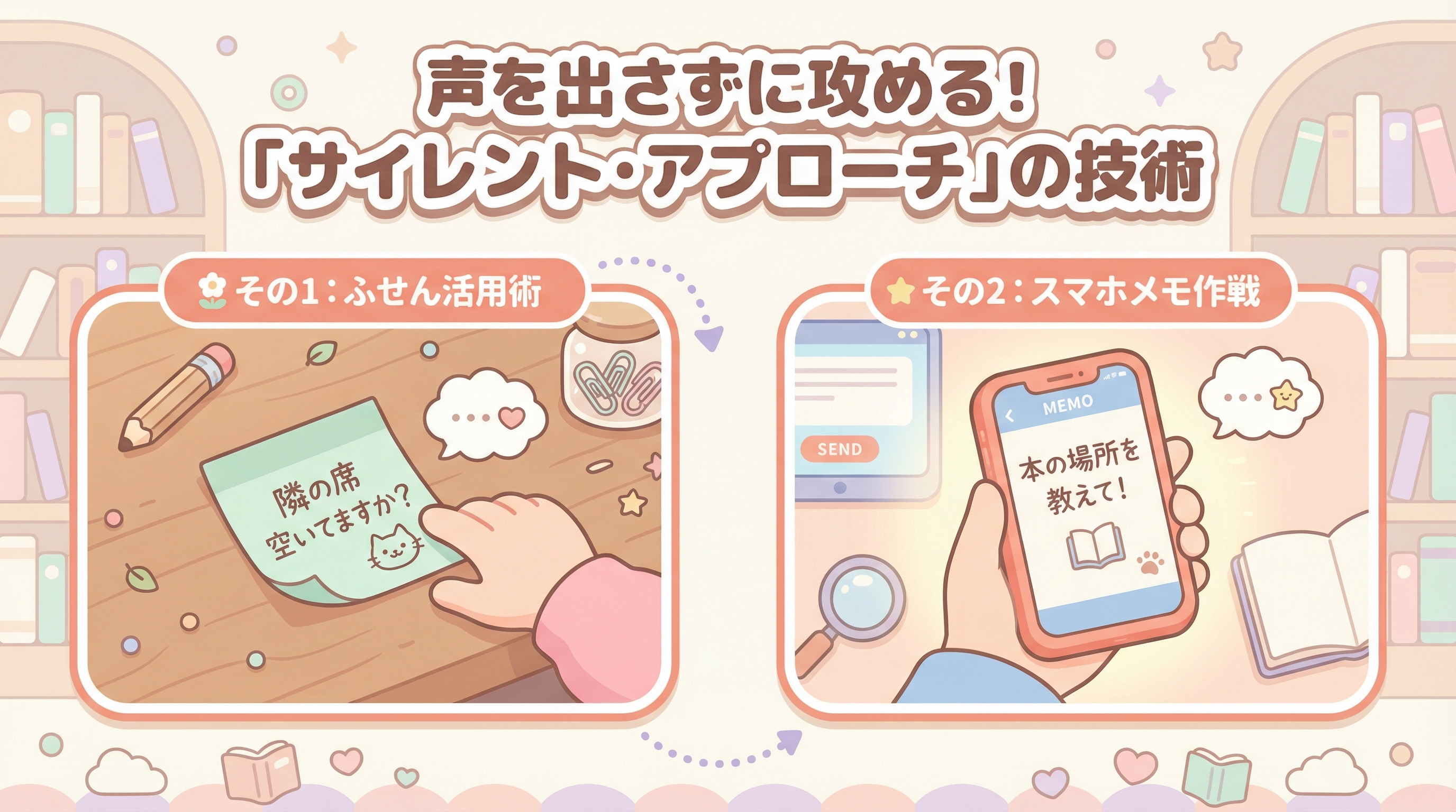 声を出さずに攻める！「サイレント・アプローチ」の技術