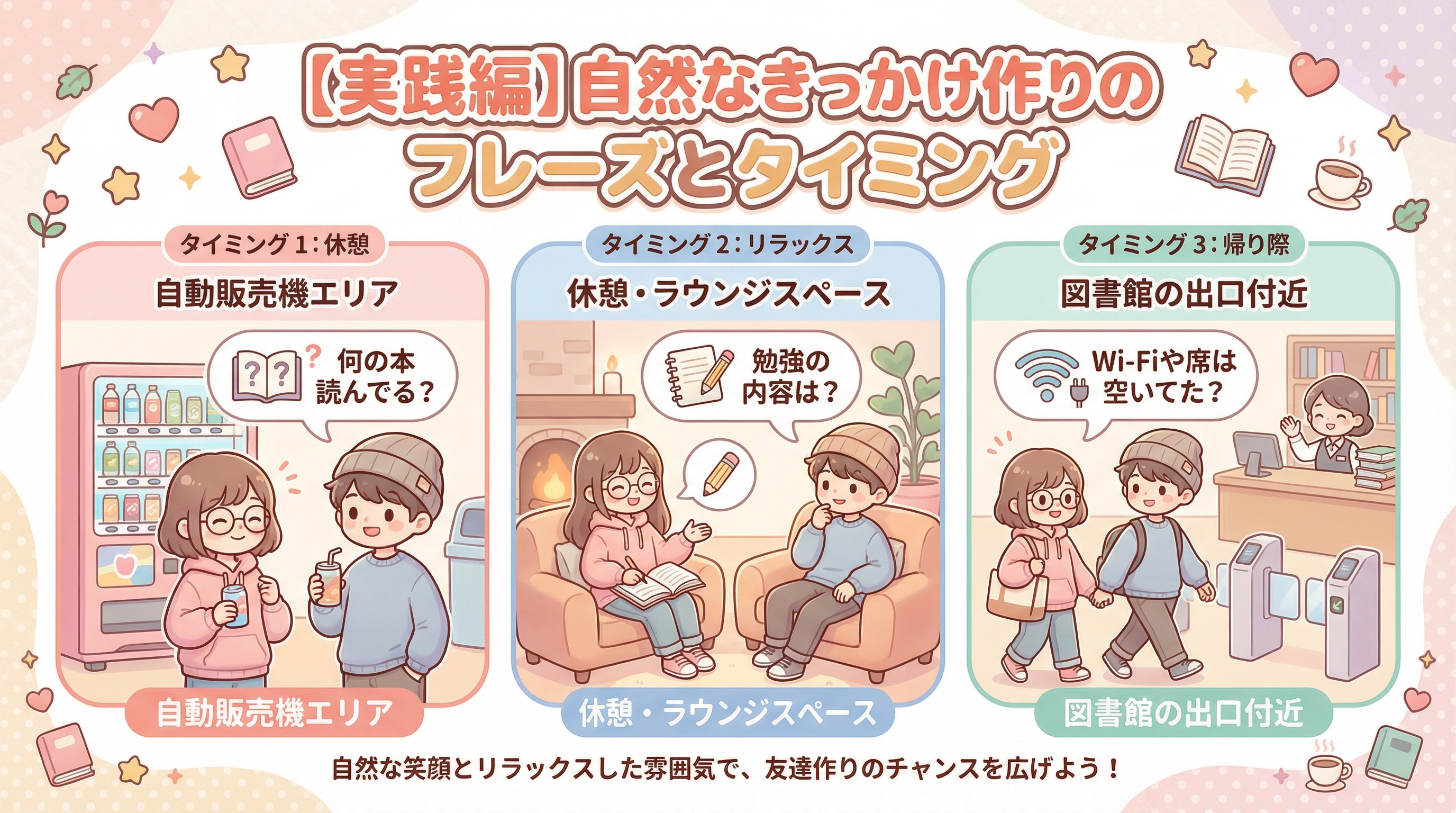 【実践編】自然なきっかけ作りのフレーズとタイミング