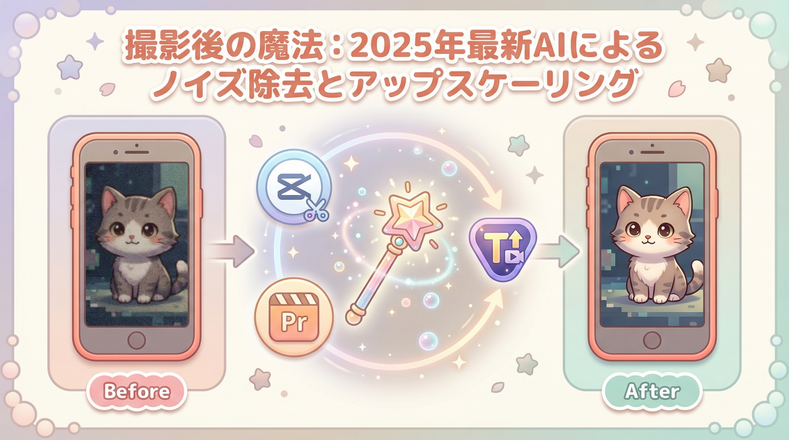 撮影後の魔法:2025年最新AIによるノイズ除去とアップスケーリング