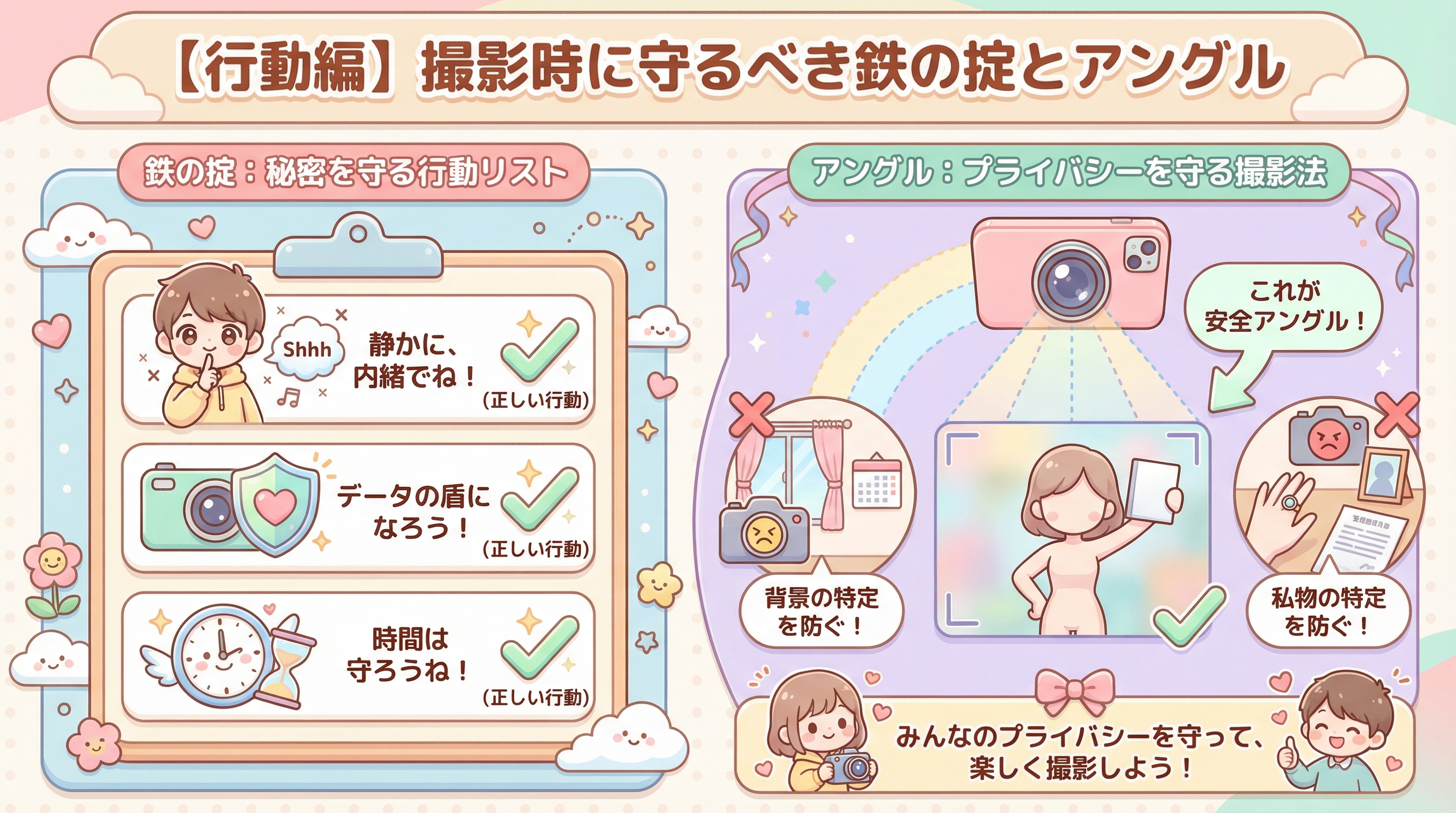 【行動編】撮影時に守るべき鉄の掟とアングル