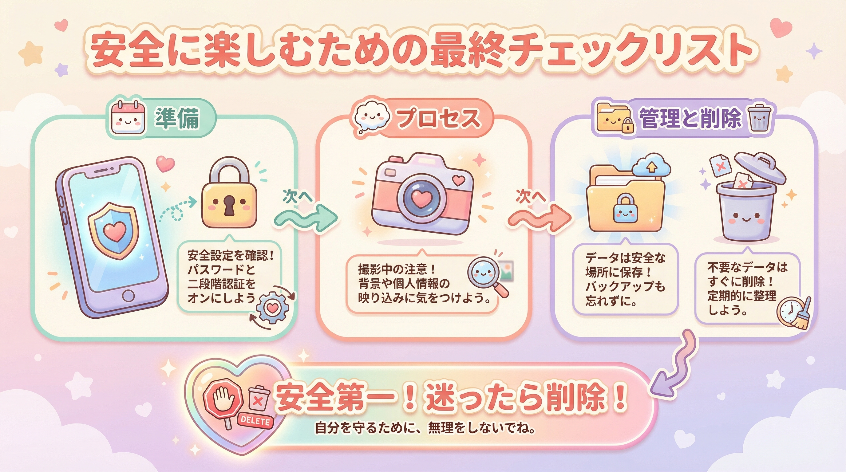 安全に楽しむための最終チェックリスト