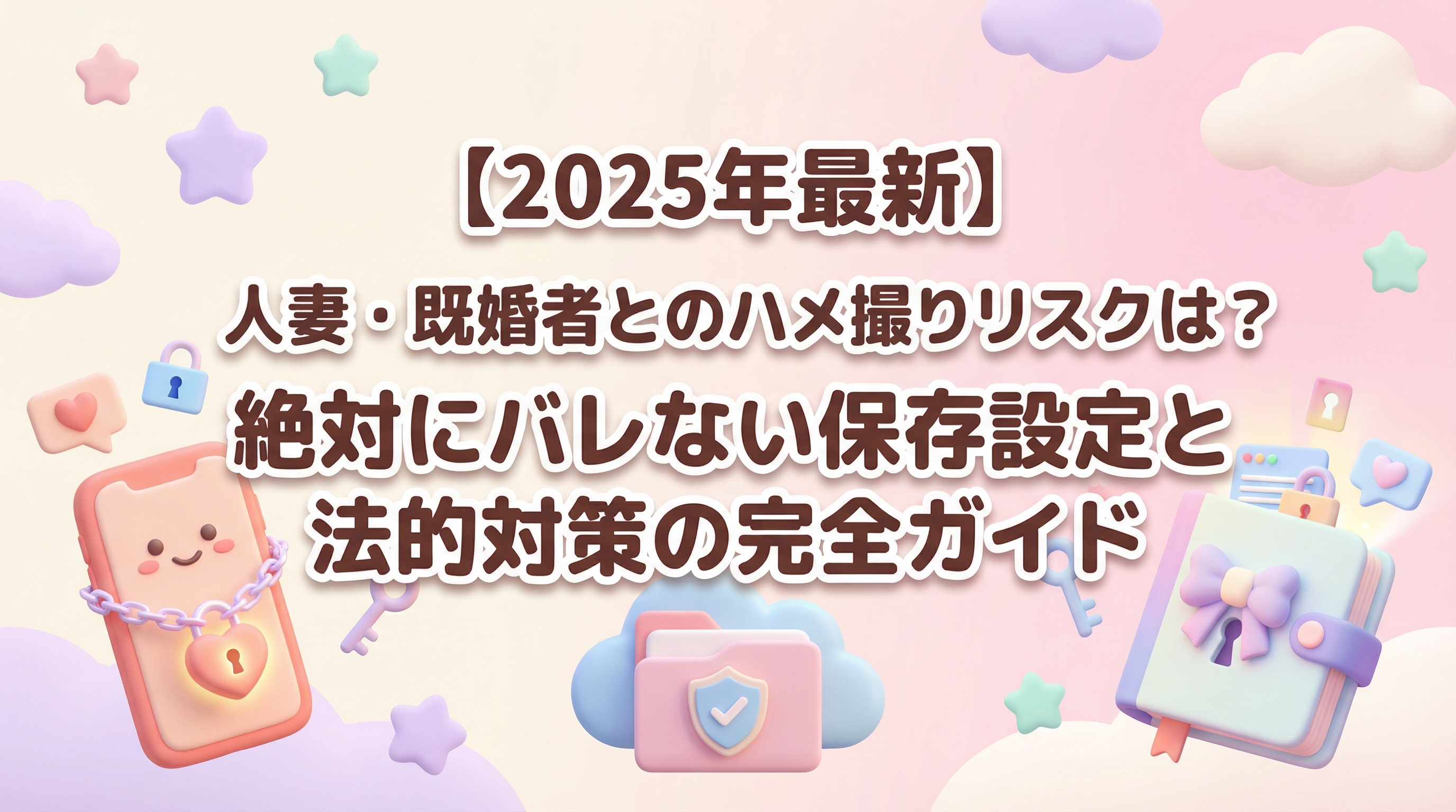 【2025年最新】人妻・既婚者とのハメ撮りリスクは？絶対にバレない保存設定と法的対策の完全ガイド