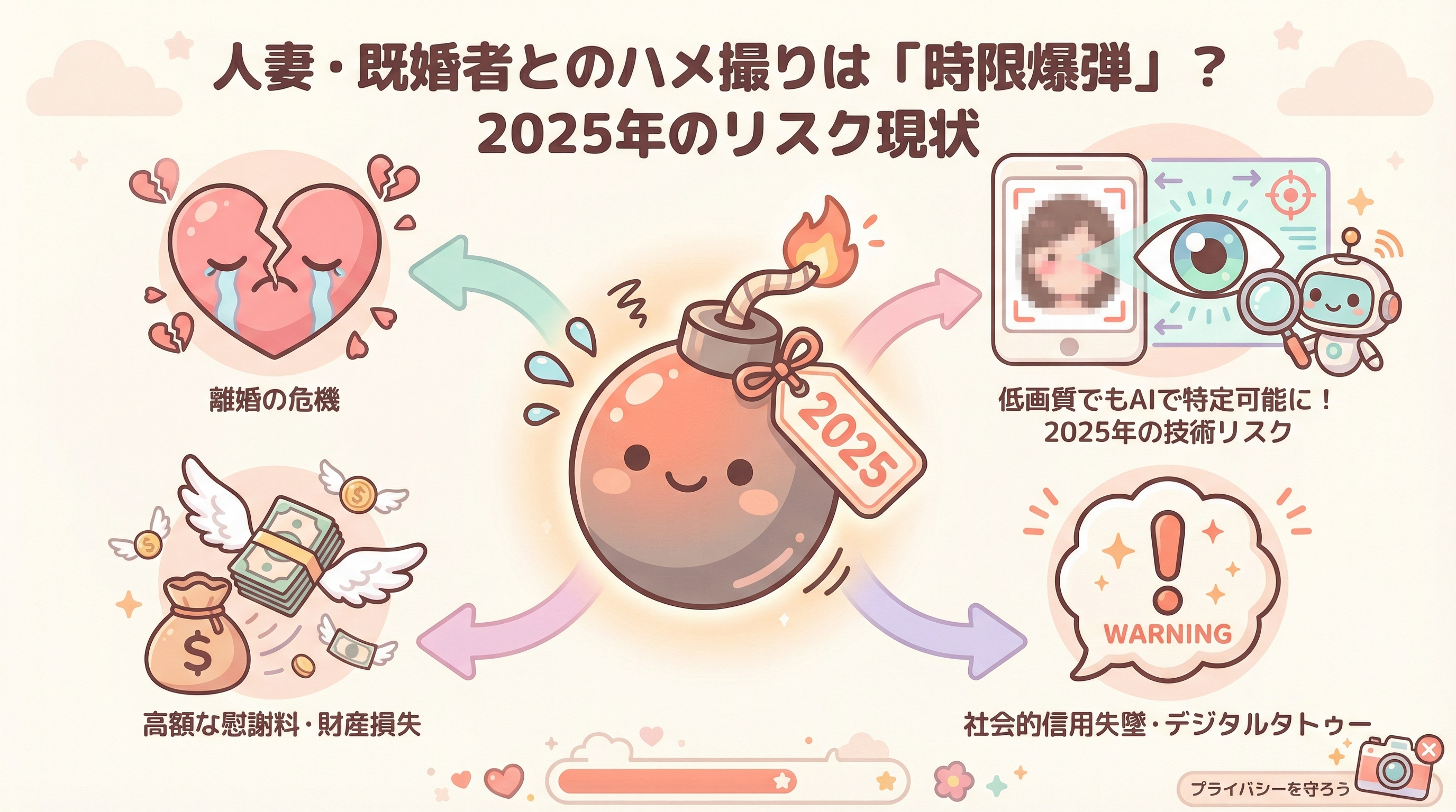 人妻・既婚者とのハメ撮りは「時限爆弾」?2025年のリスク現状