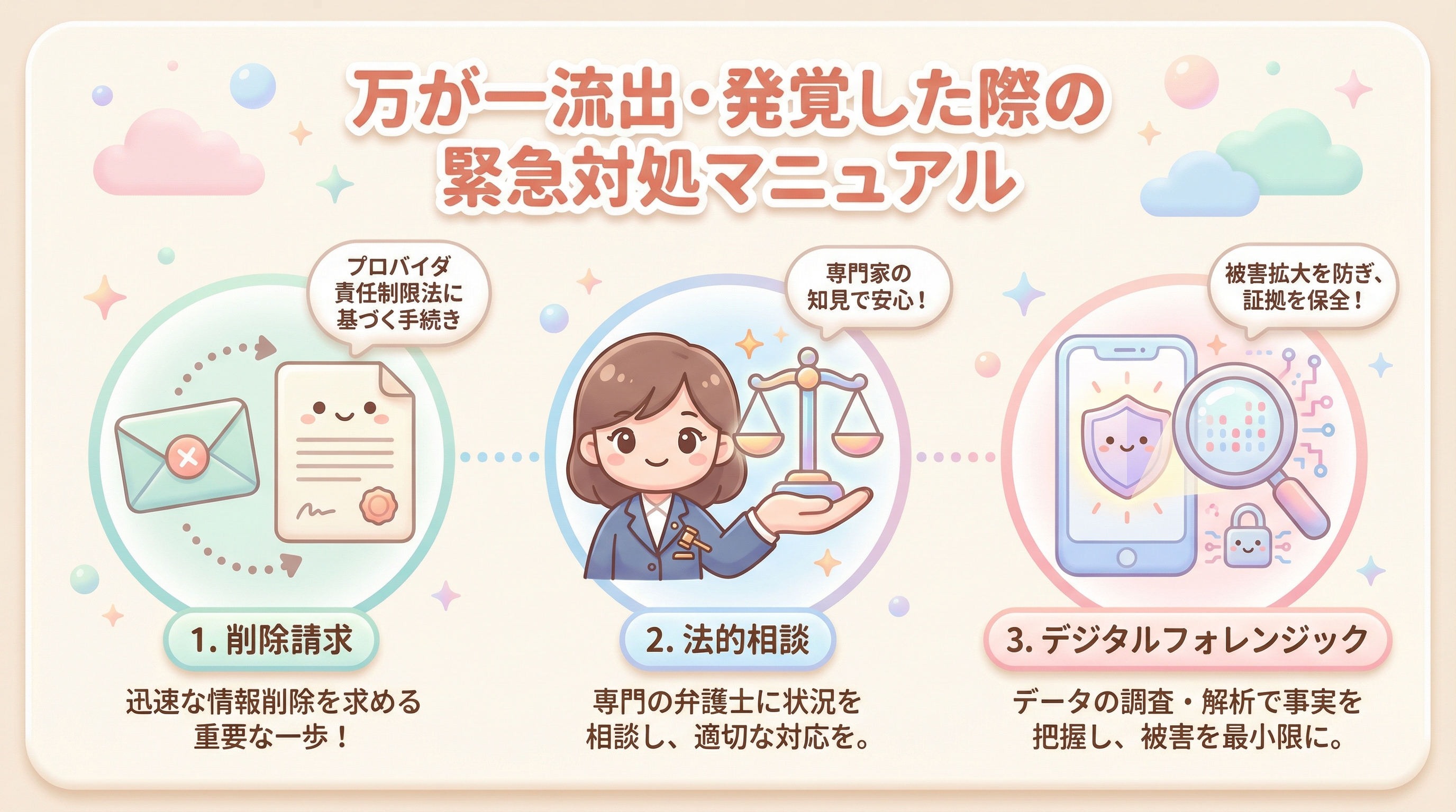 万が一流出・発覚した際の緊急対処マニュアル