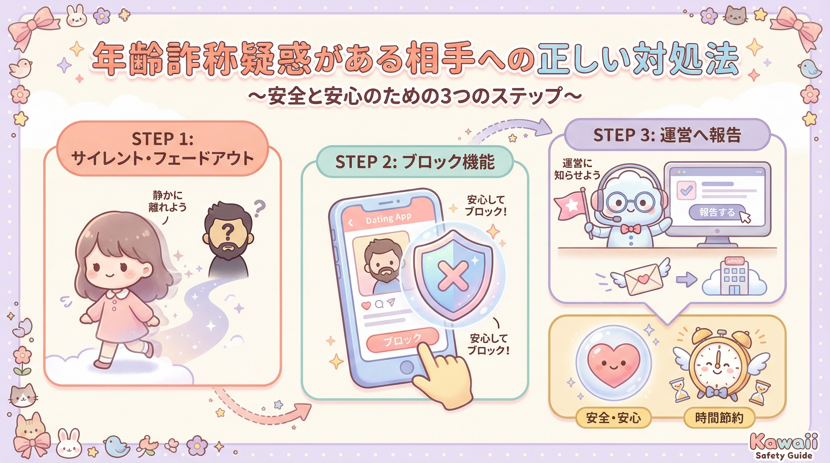 年齢詐称疑惑がある相手への正しい対処法