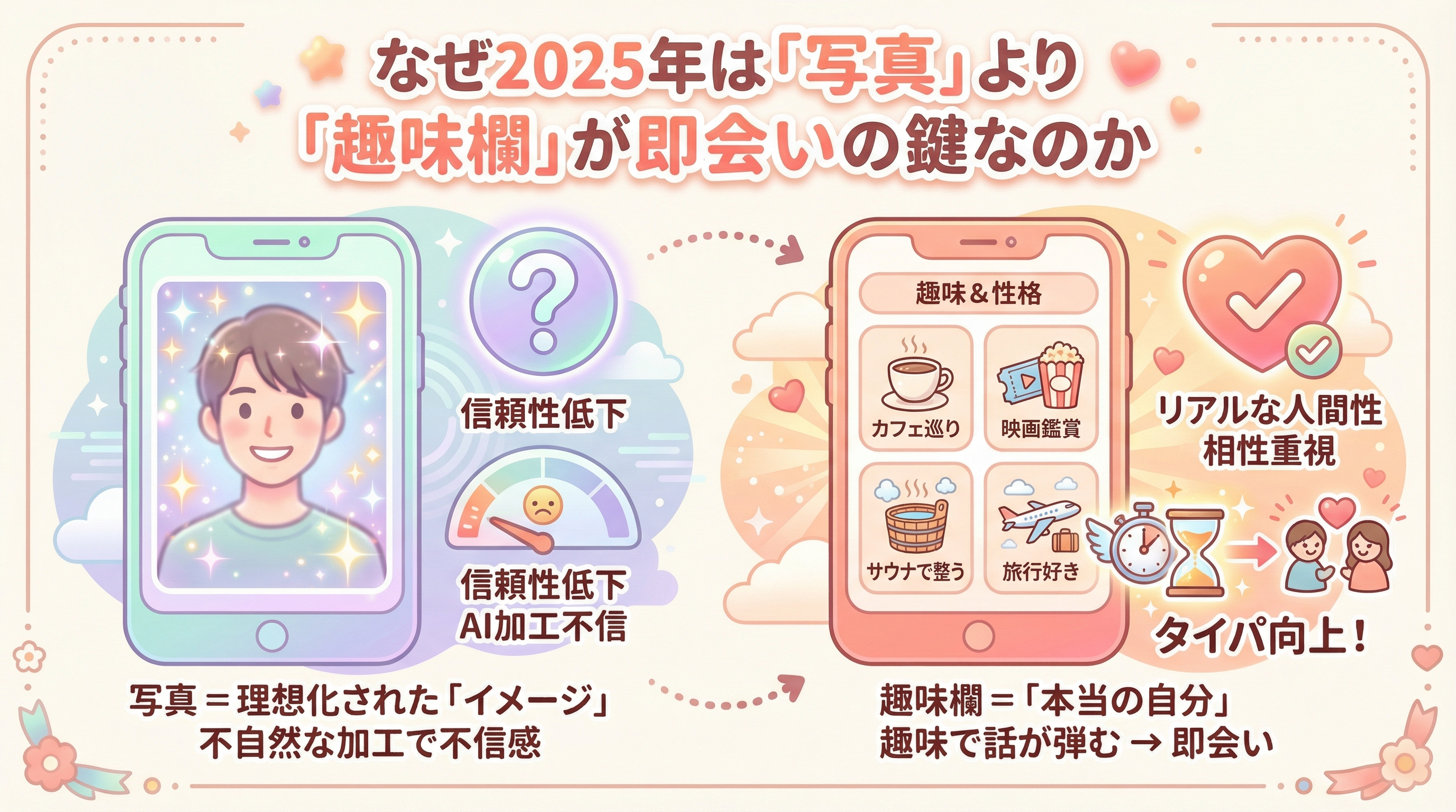 なぜ2025年は「写真」より「趣味欄」が即会いの鍵なのか