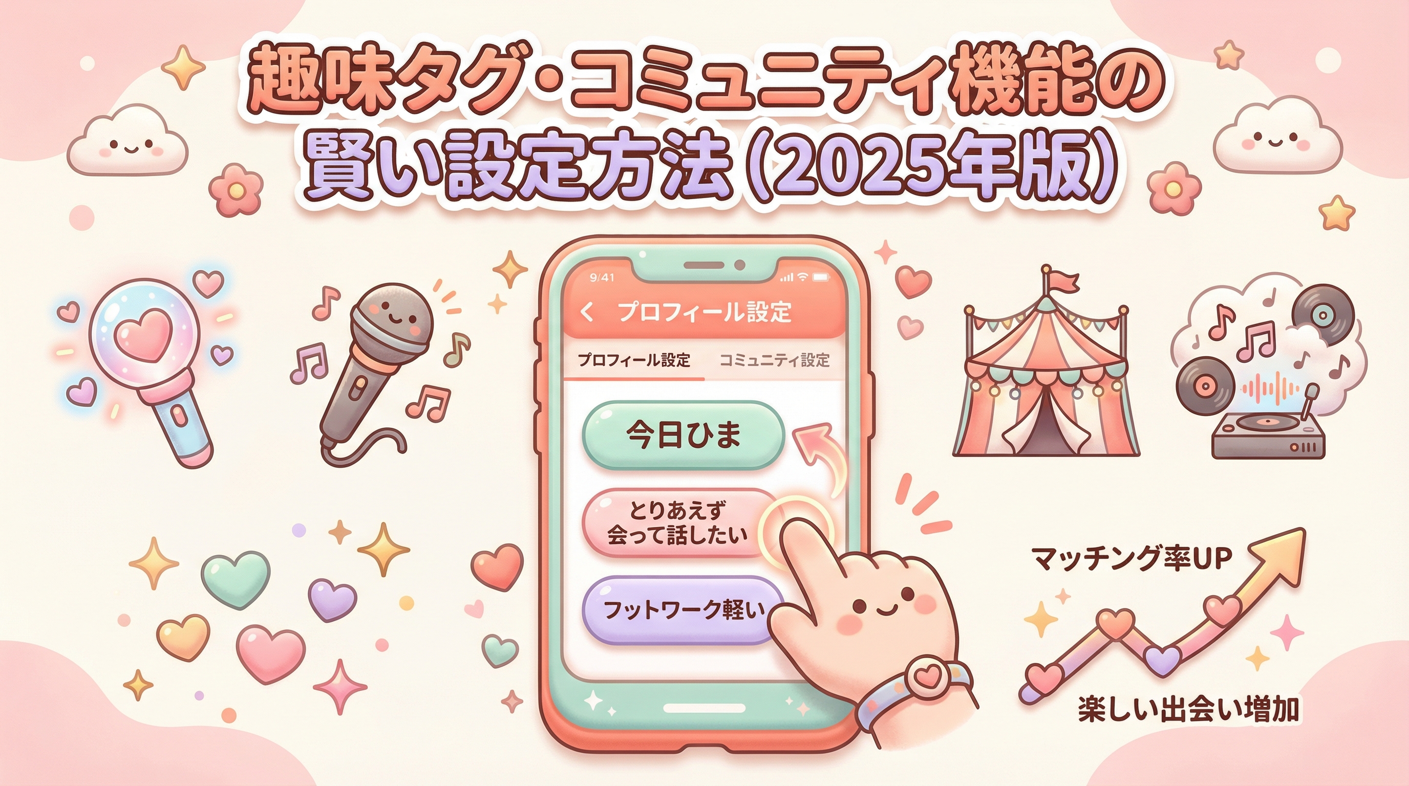 趣味タグ・コミュニティ機能の賢い設定方法（2025年版）