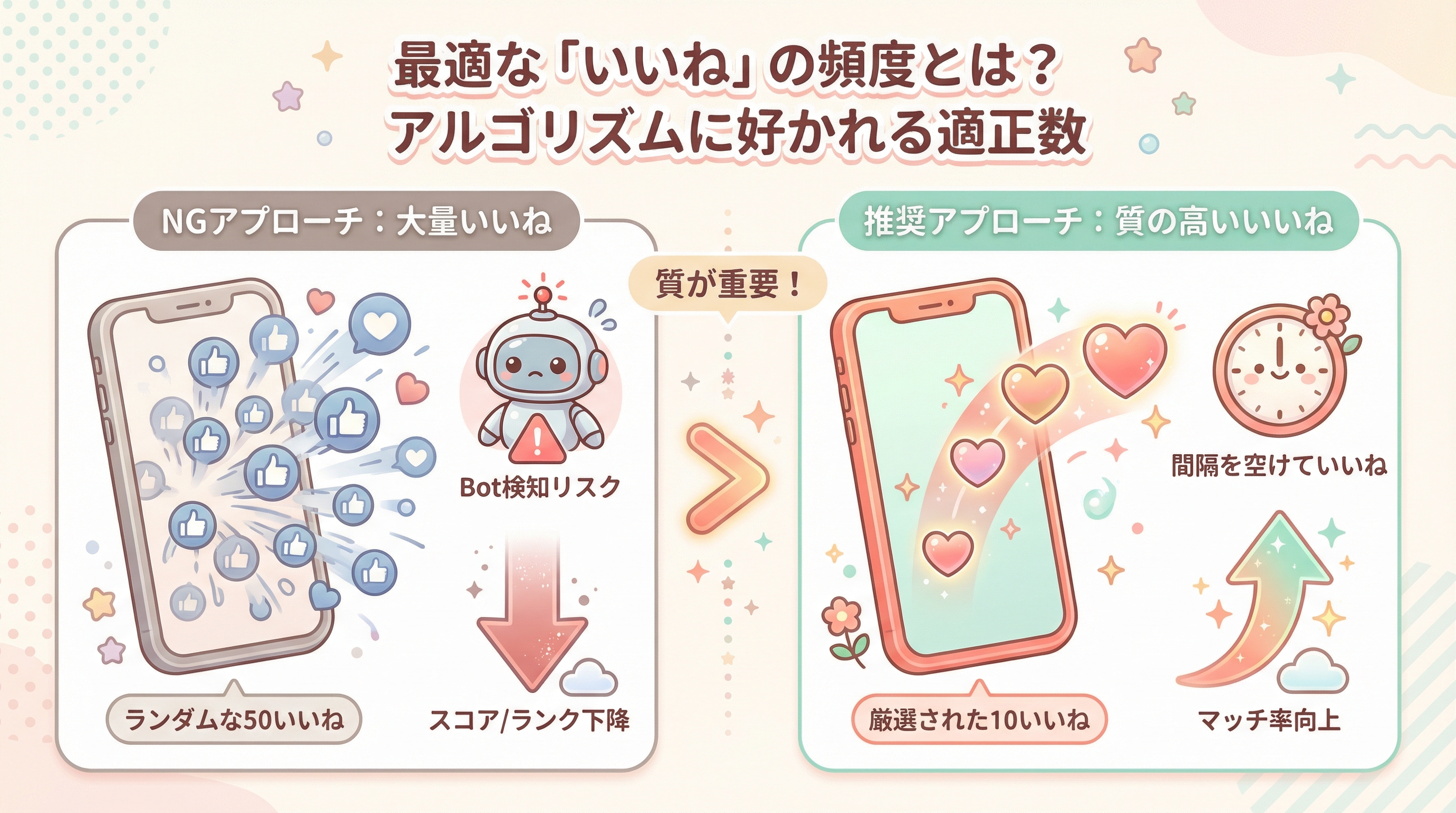 最適な「いいね」の頻度とは？アルゴリズムに好かれる適正数