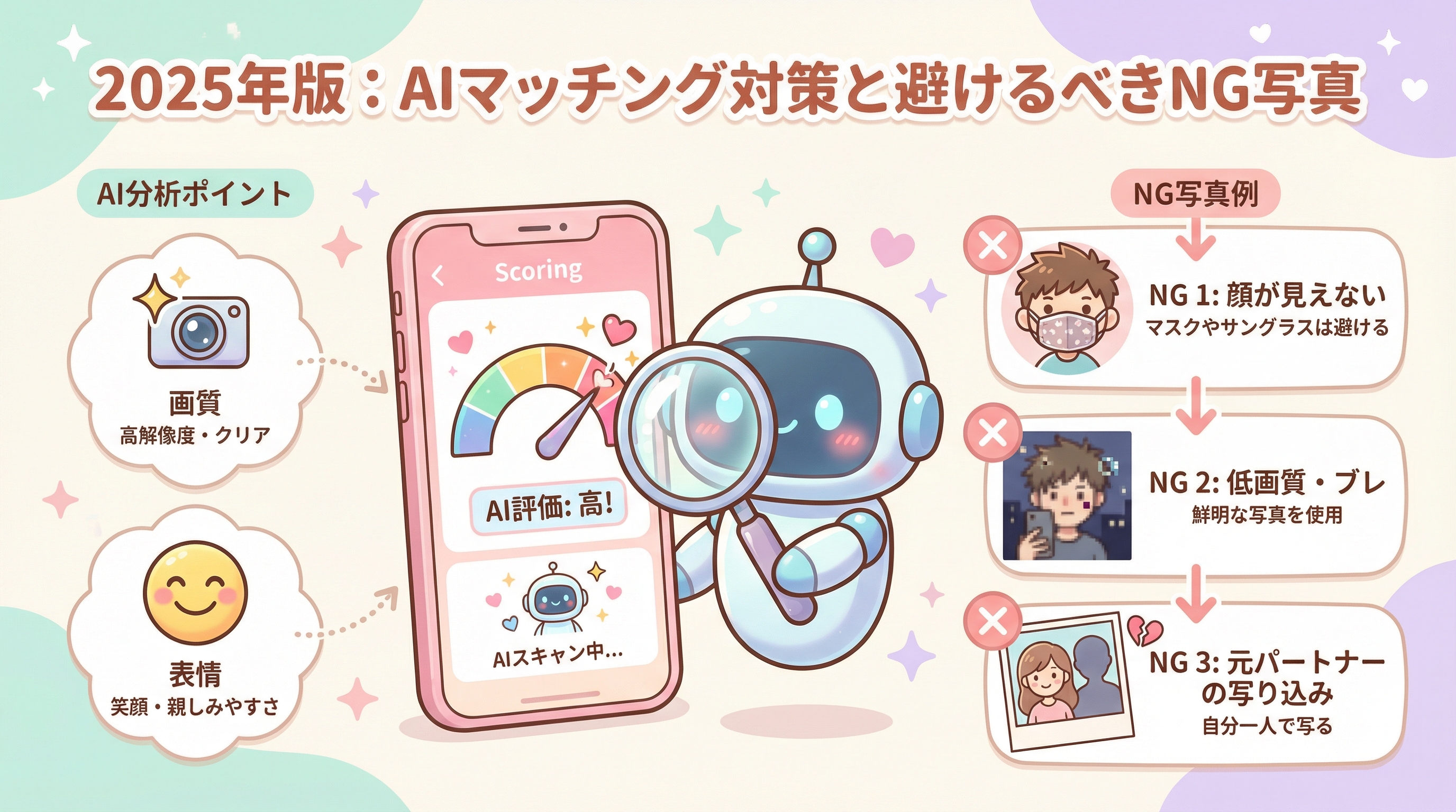 2025年版：AIマッチング対策と避けるべきNG写真