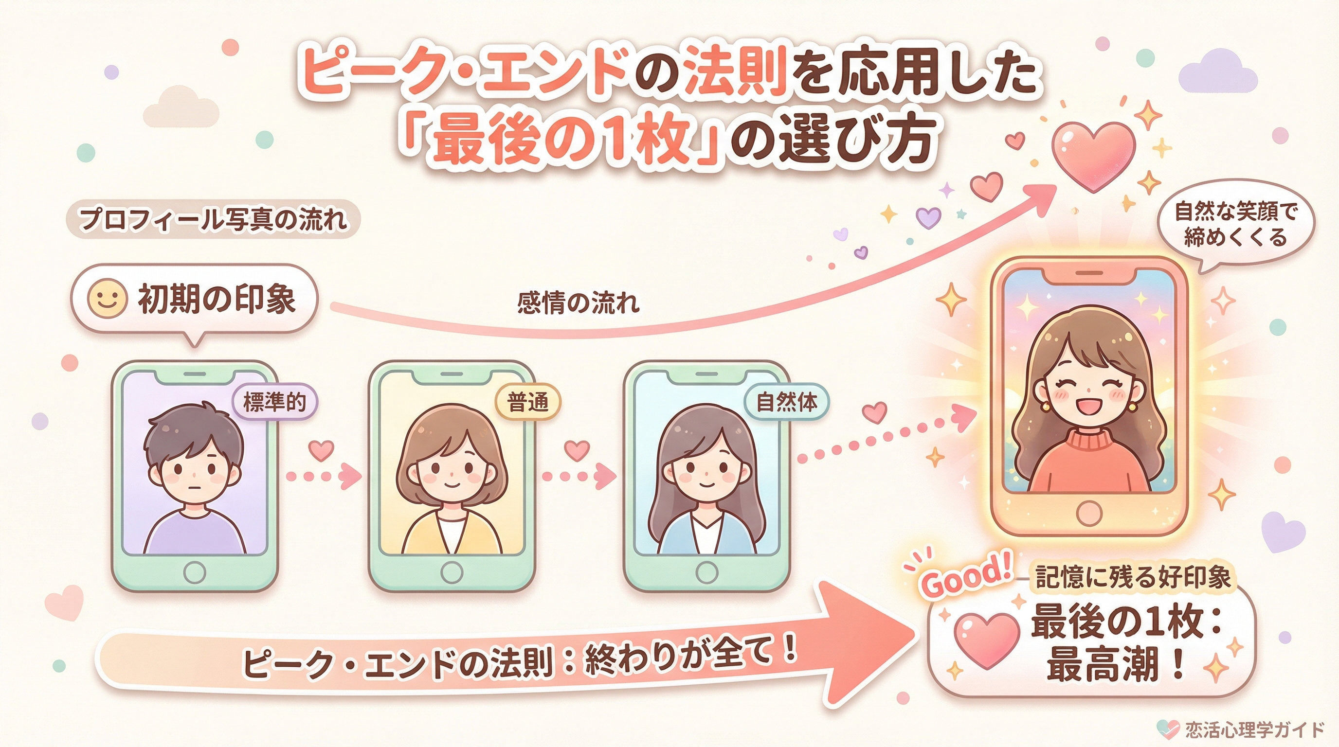 ピーク・エンドの法則を応用した「最後の1枚」の選び方