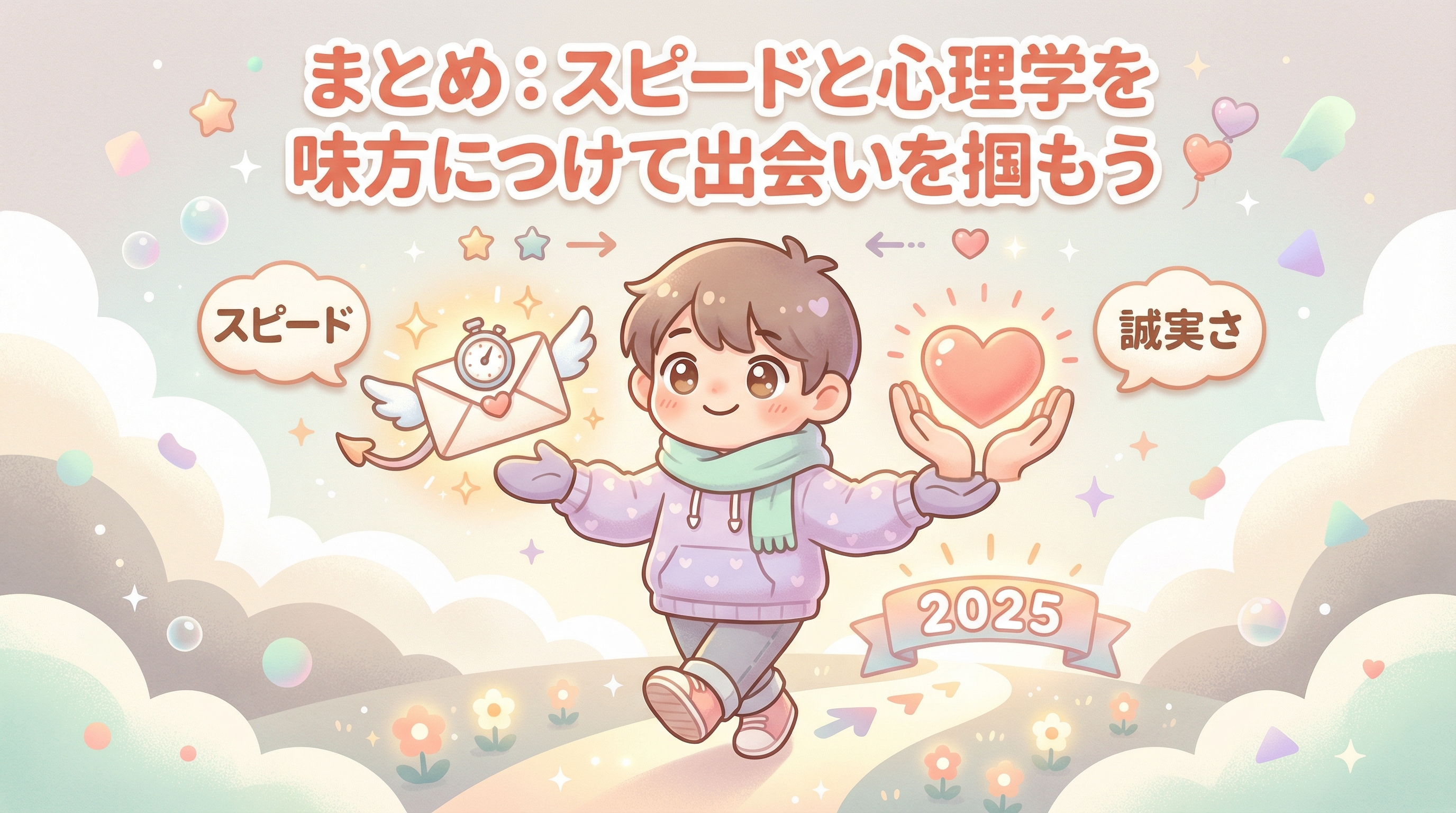 まとめ：スピードと心理学を味方につけて出会いを掴もう