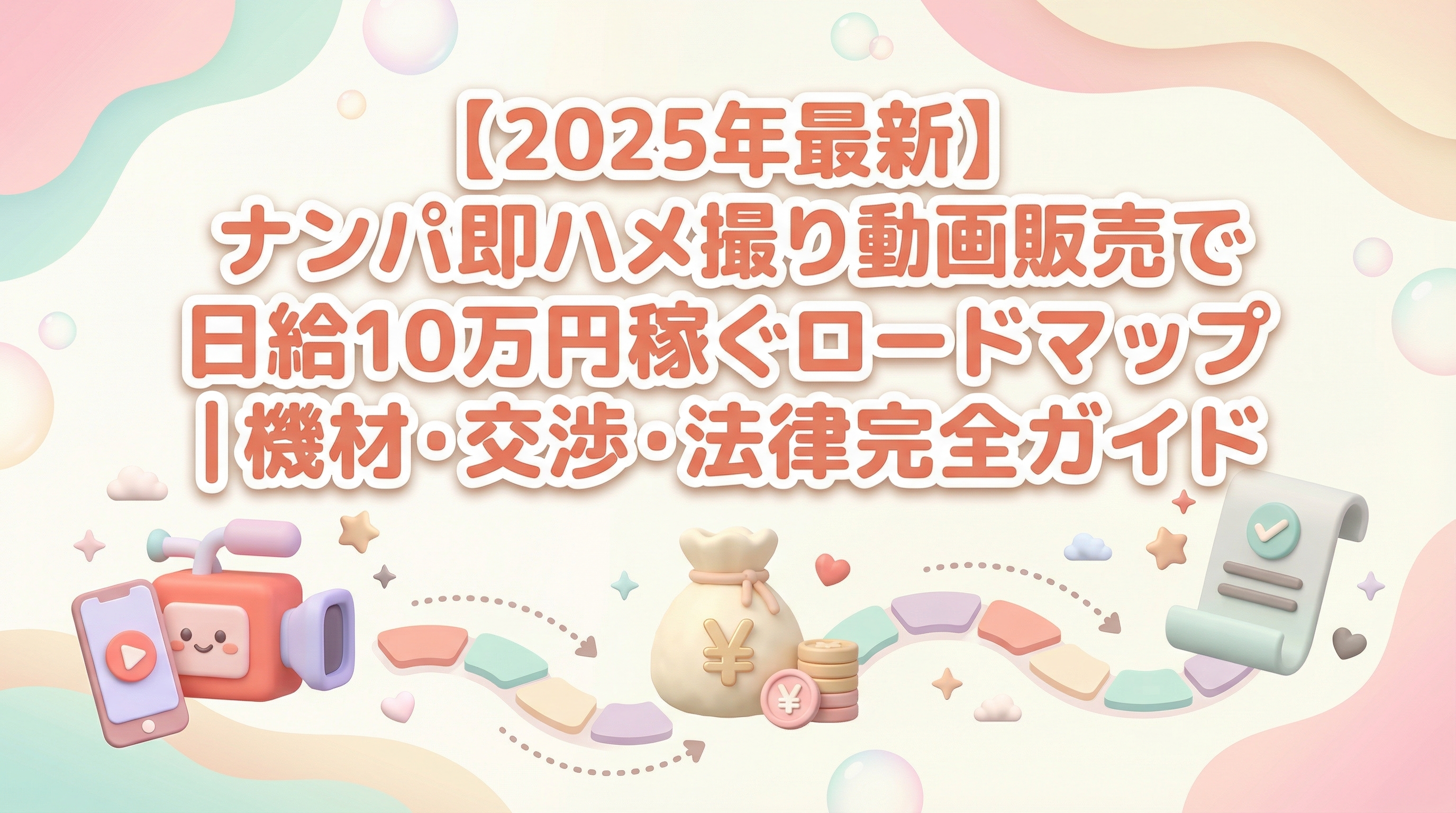 【2025年最新】ナンパ即ハメ撮り動画販売で日給10万円稼ぐロードマップ｜機材・交渉・法律完全ガイド