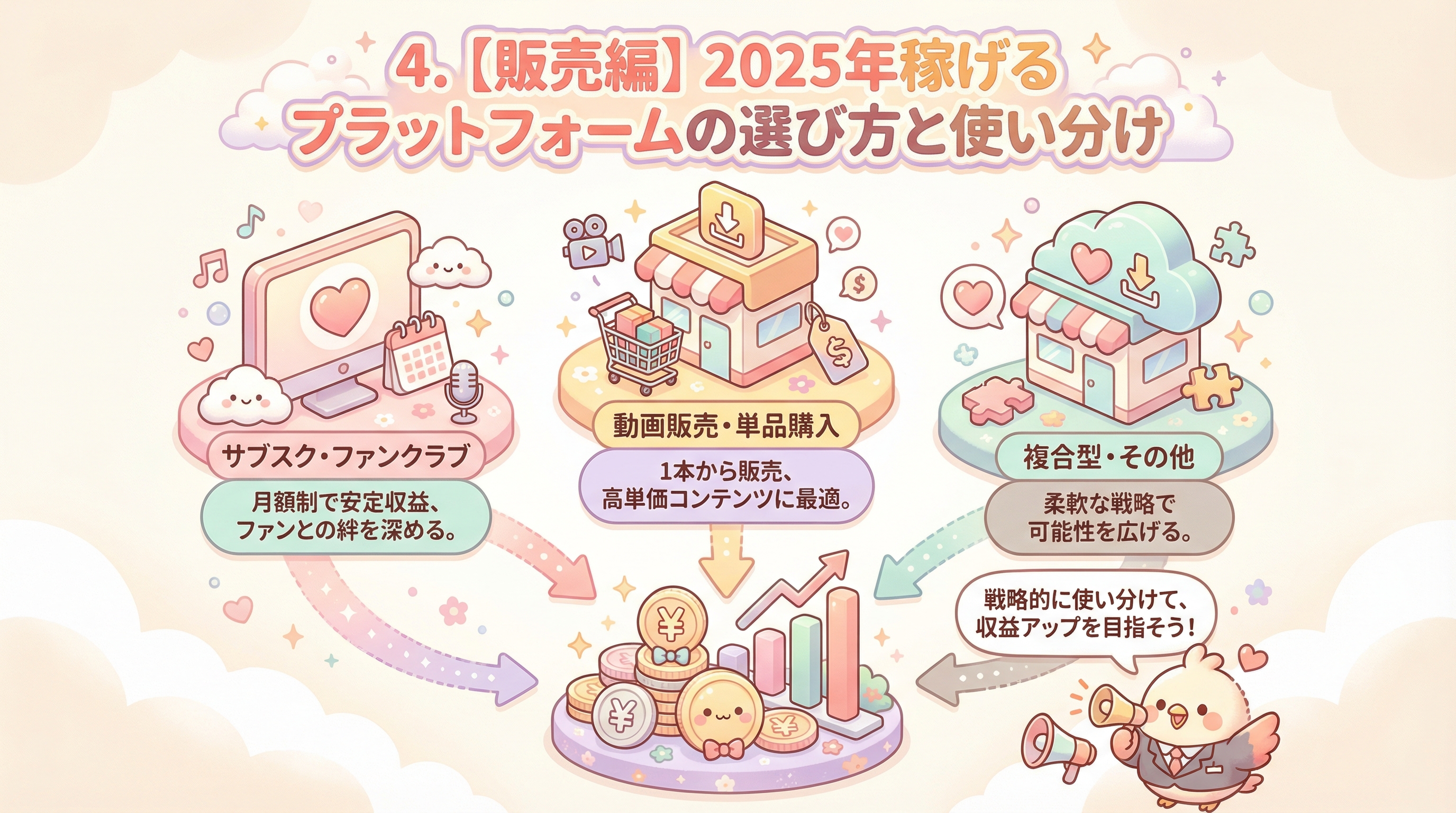 4. 【販売編】2025年稼げるプラットフォームの選び方と使い分け