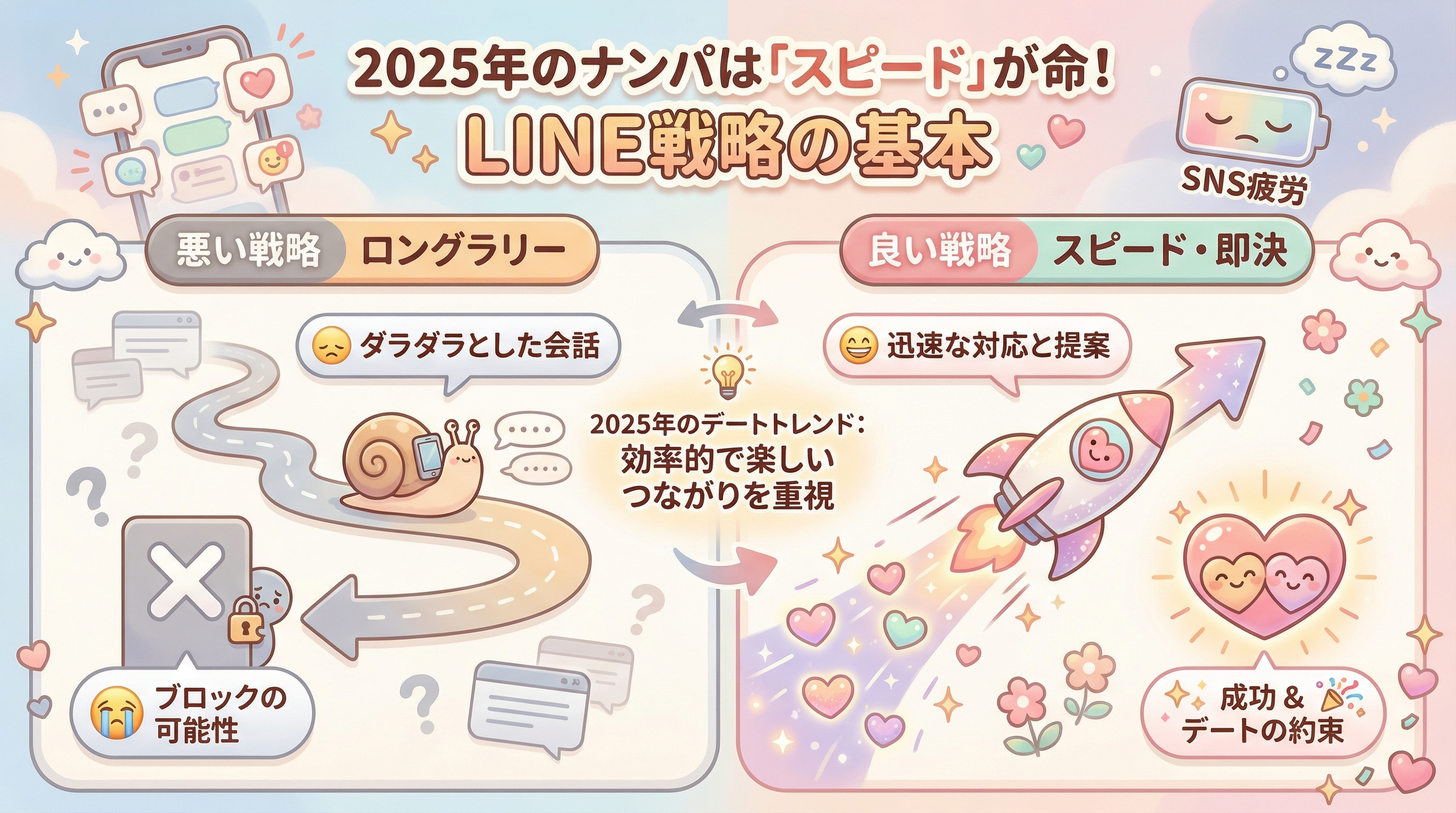 2025年のナンパは「スピード」が命！LINE戦略の基本