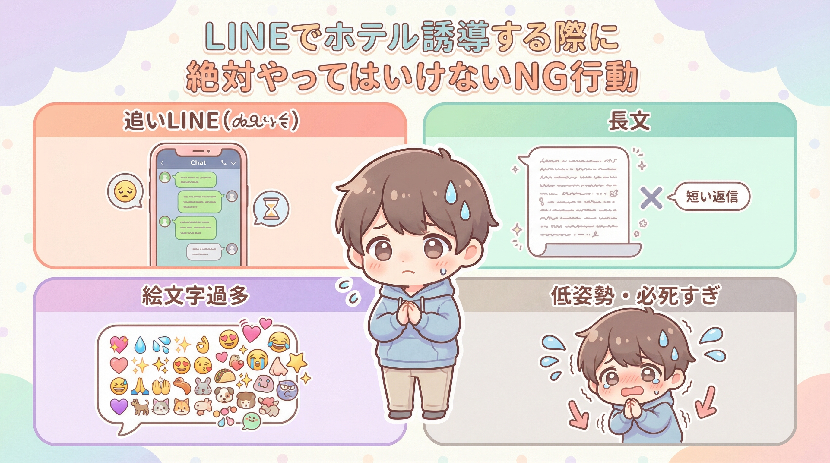 LINEでホテル誘導する際に絶対やってはいけないNG行動