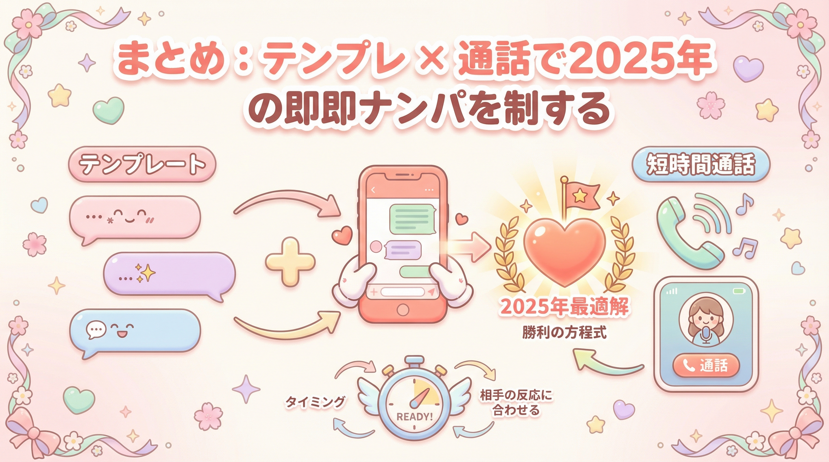 まとめ：テンプレ×通話で2025年の即即ナンパを制する