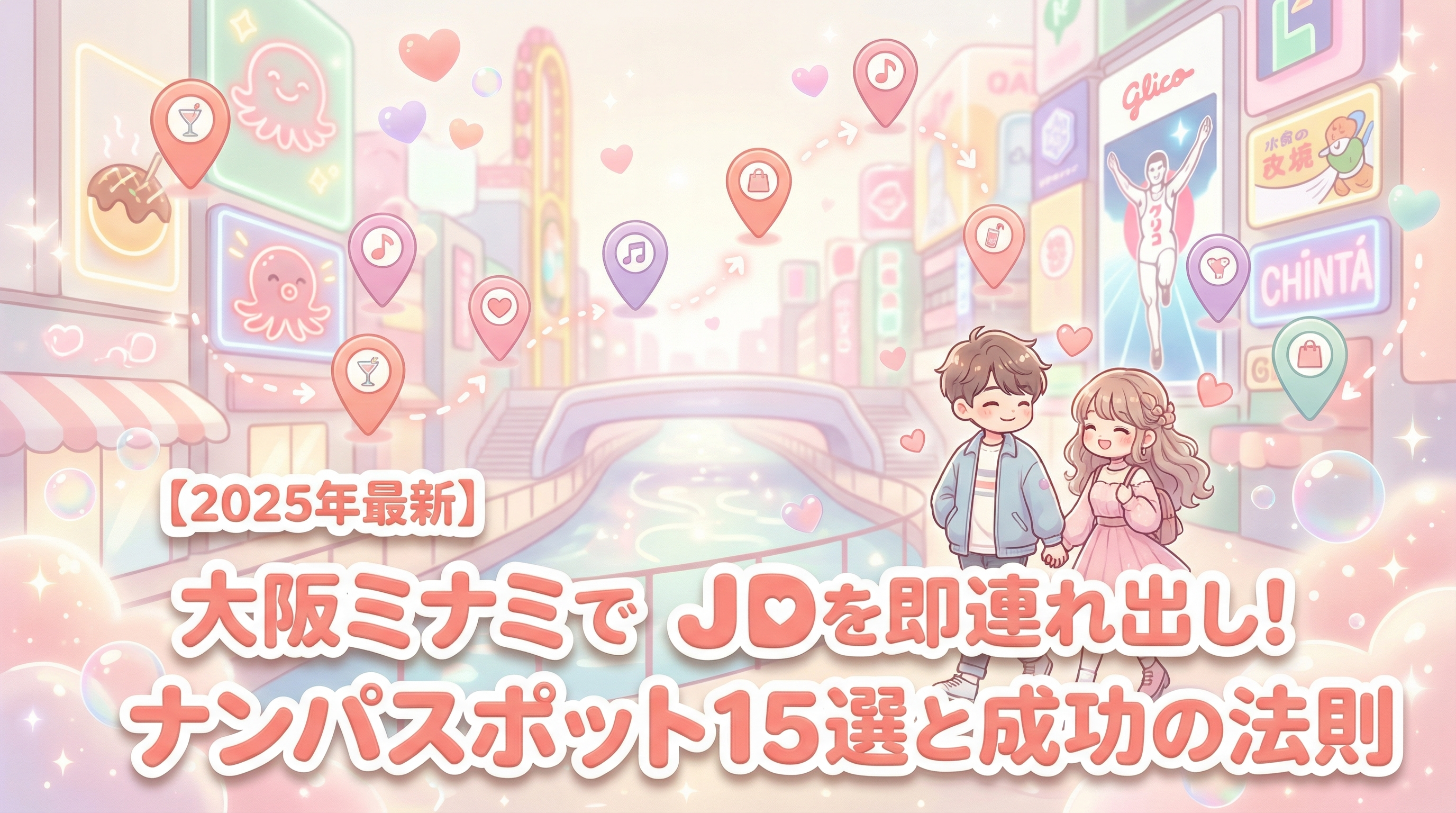 【2025年最新】大阪ミナミでJDを即連れ出し！ナンパスポット15選と成功の法則