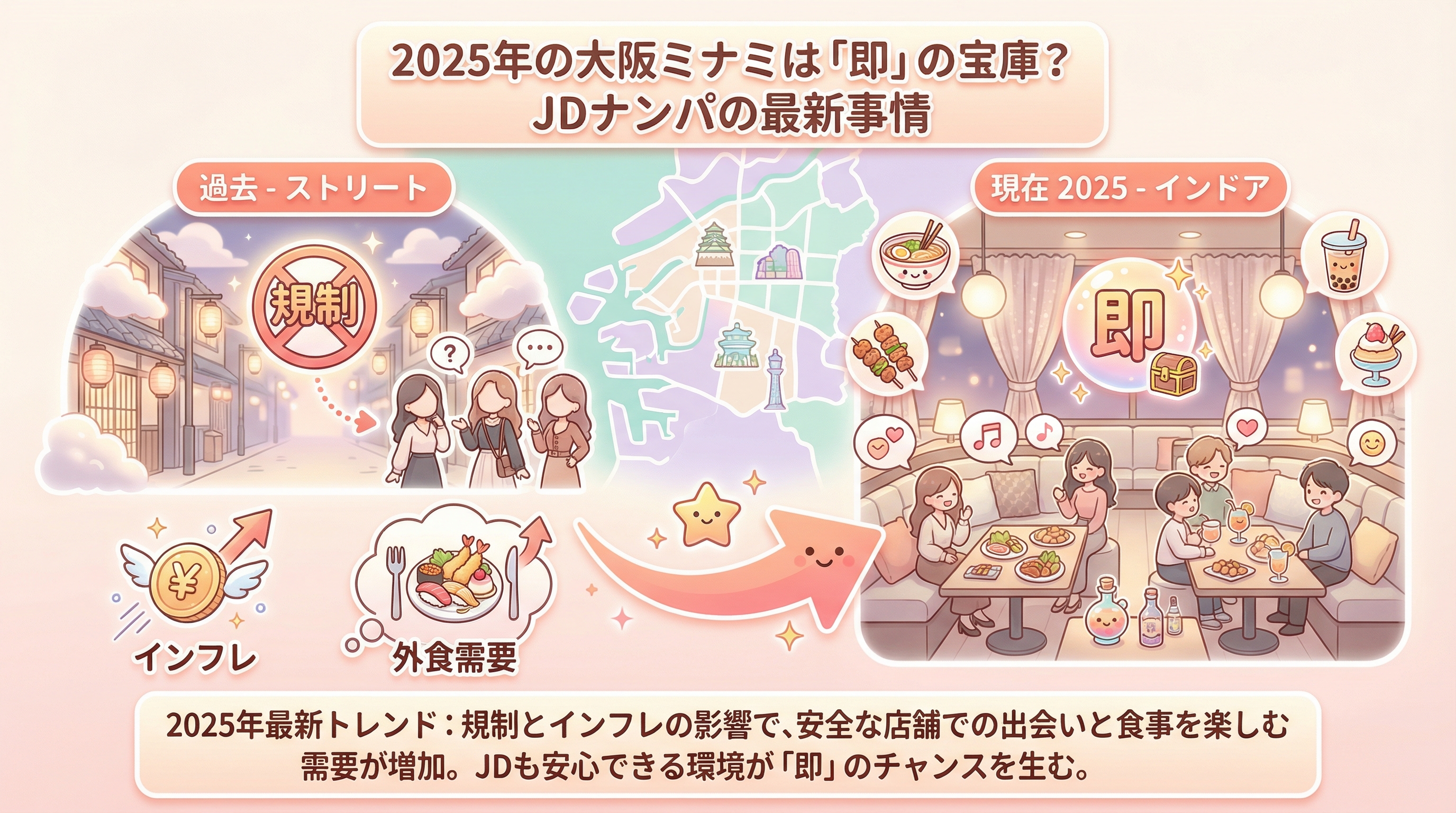 2025年の大阪ミナミは「即」の宝庫?JDナンパの最新事情