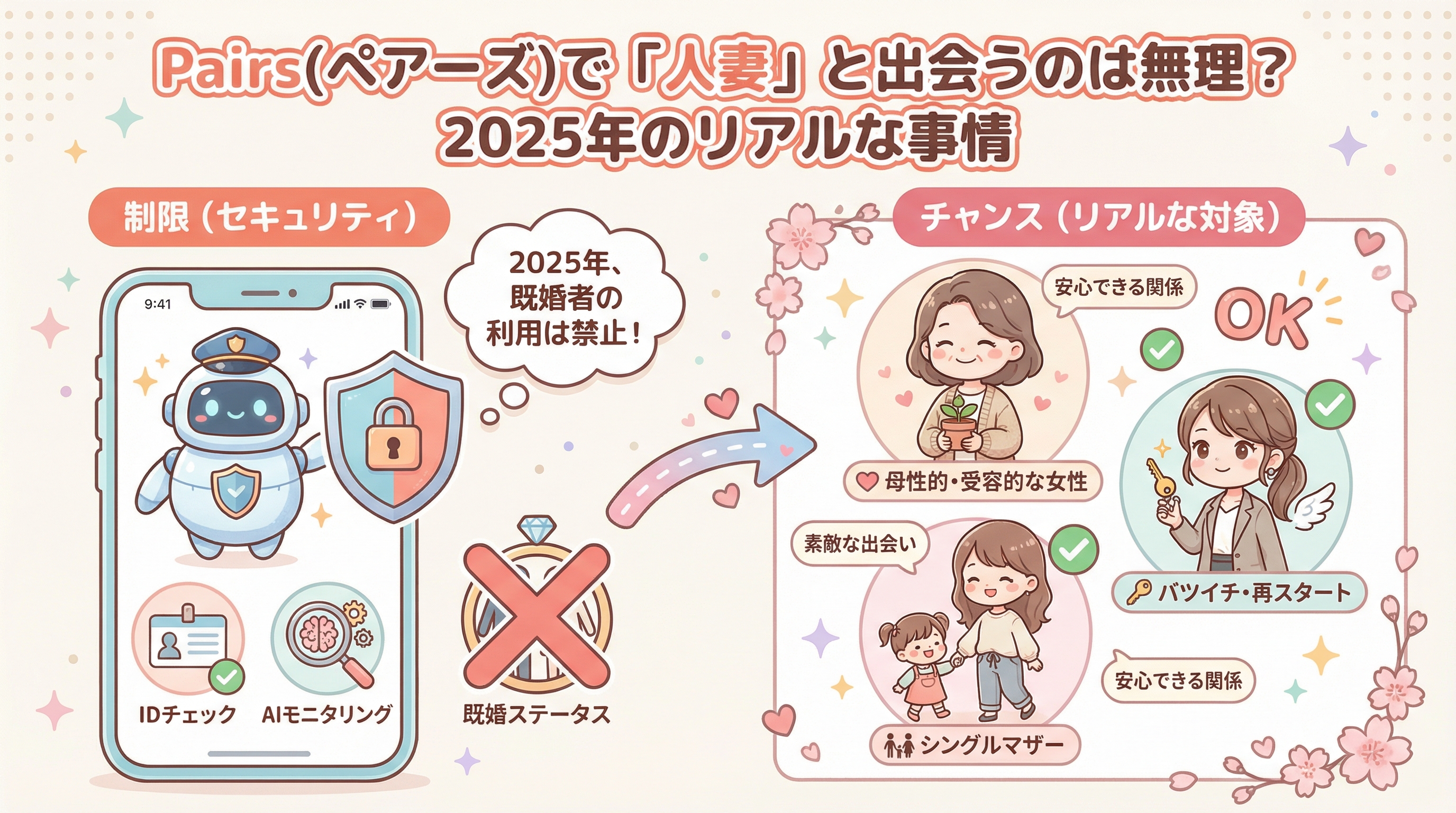 Pairs(ペアーズ)で「人妻」と出会うのは無理?2025年のリアルな事情