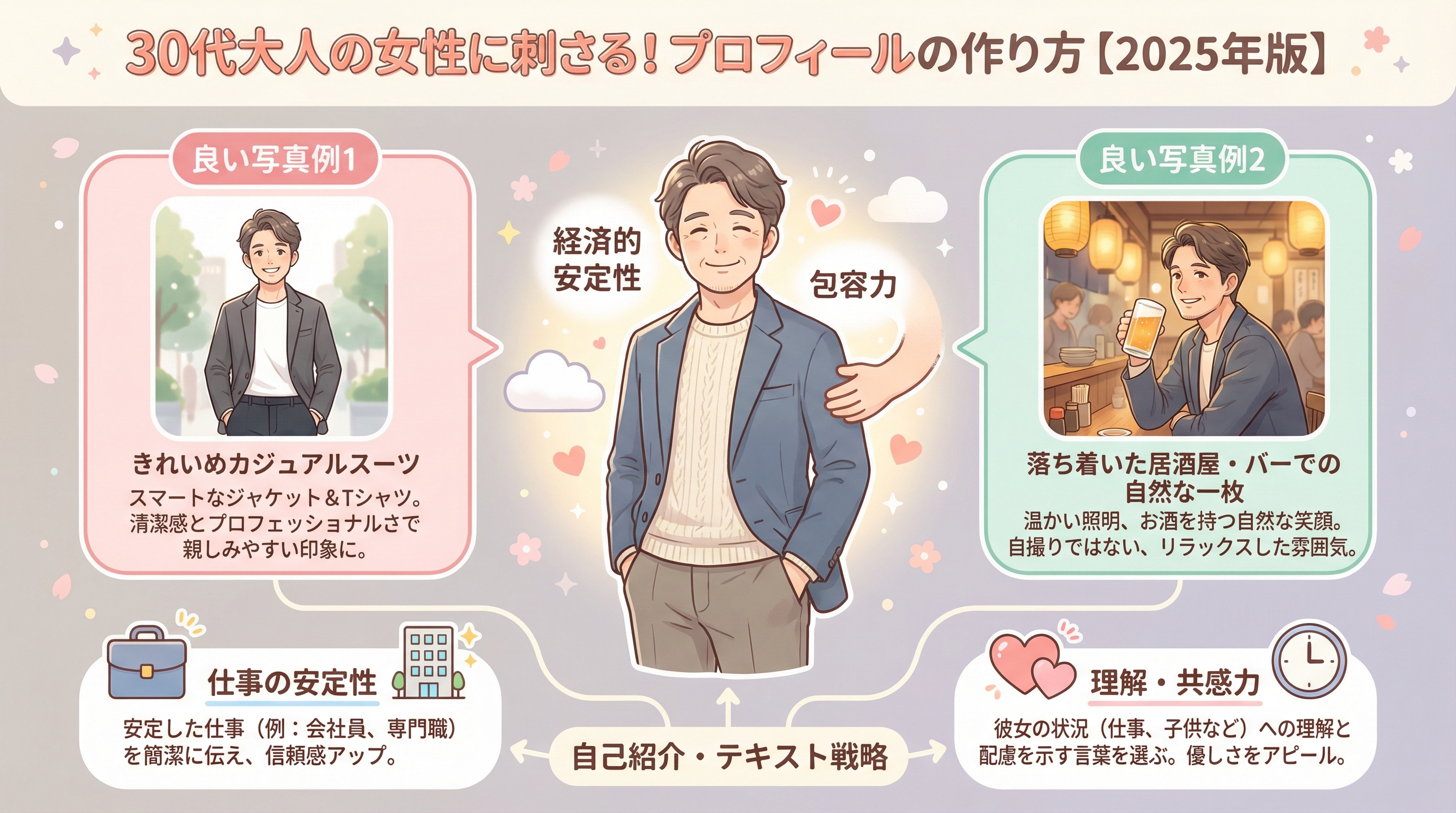 30代大人の女性に刺さる!プロフィールの作り方【2025年版】