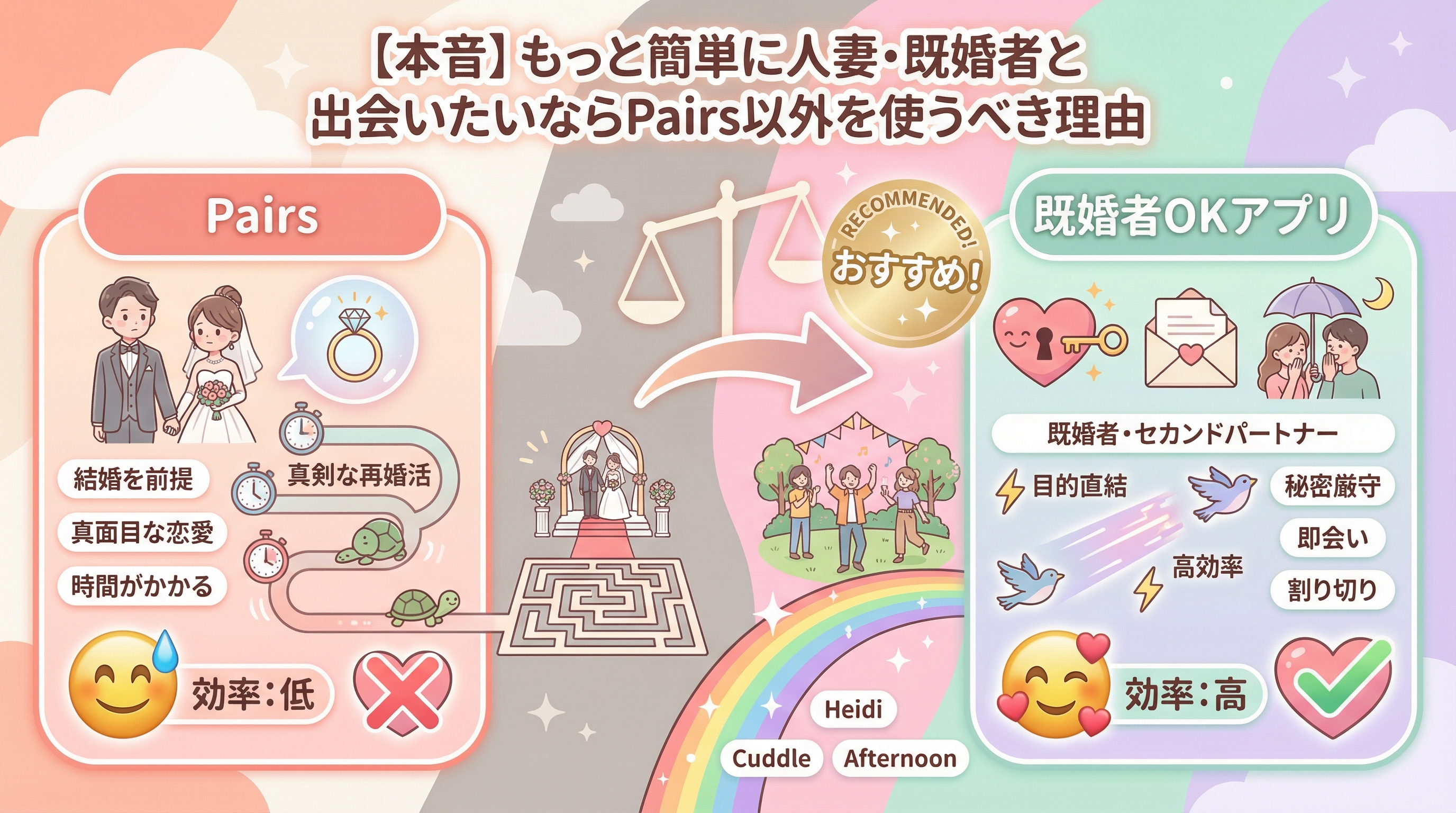 【本音】もっと簡単に人妻・既婚者と出会いたいならPairs以外を使うべき理由