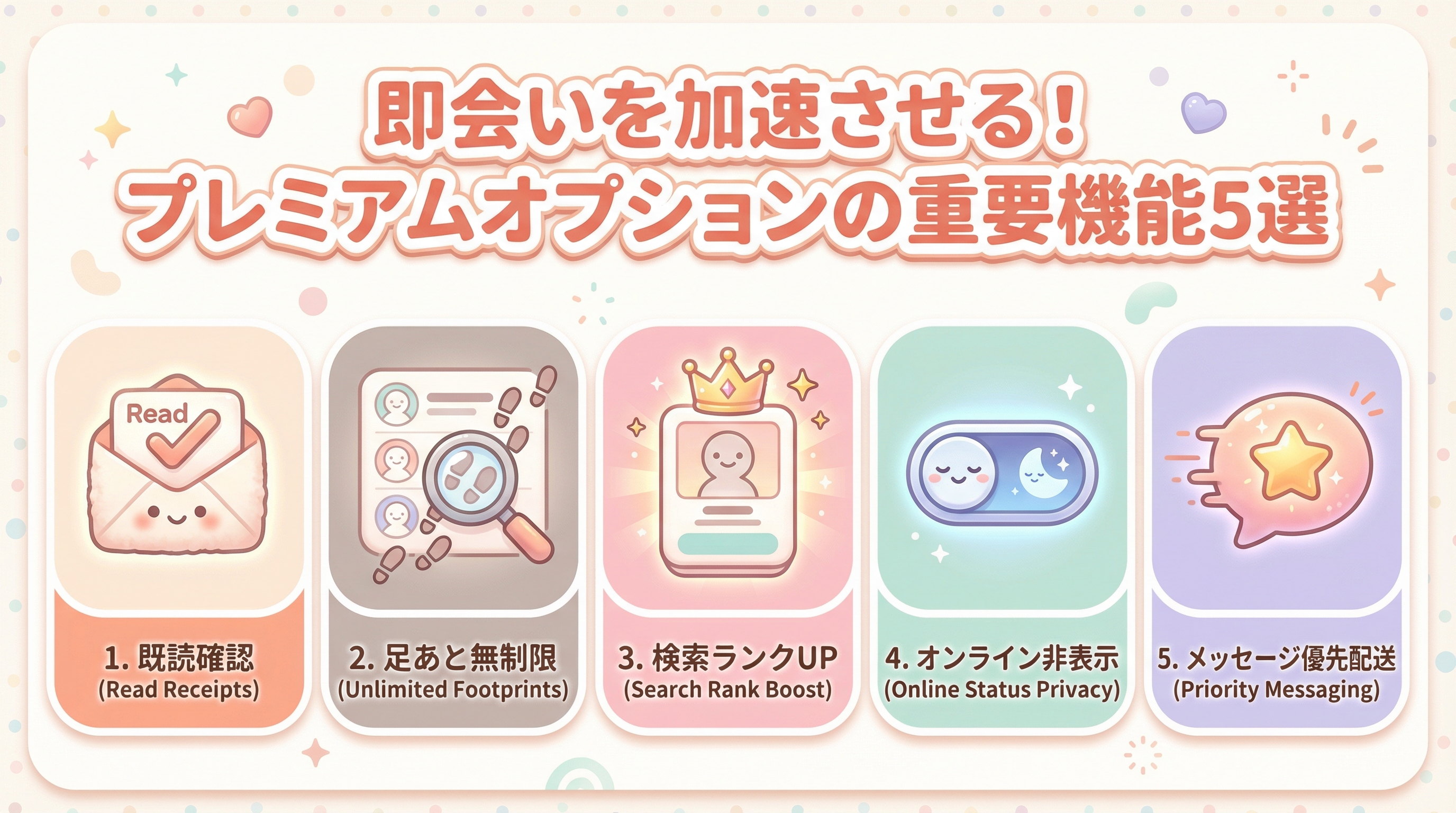 即会いを加速させる！プレミアムオプションの重要機能5選