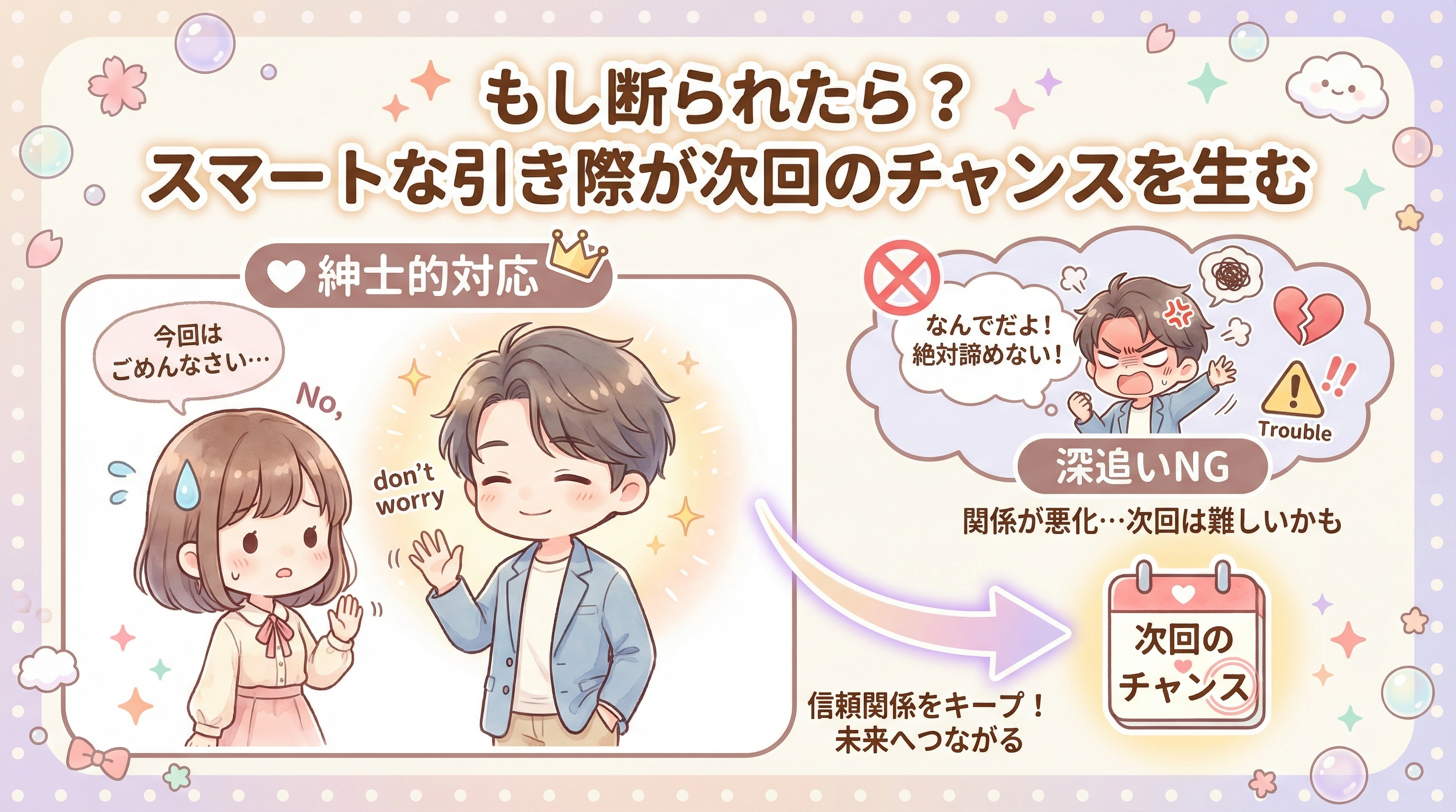 もし断られたら?スマートな引き際が次回のチャンスを生む