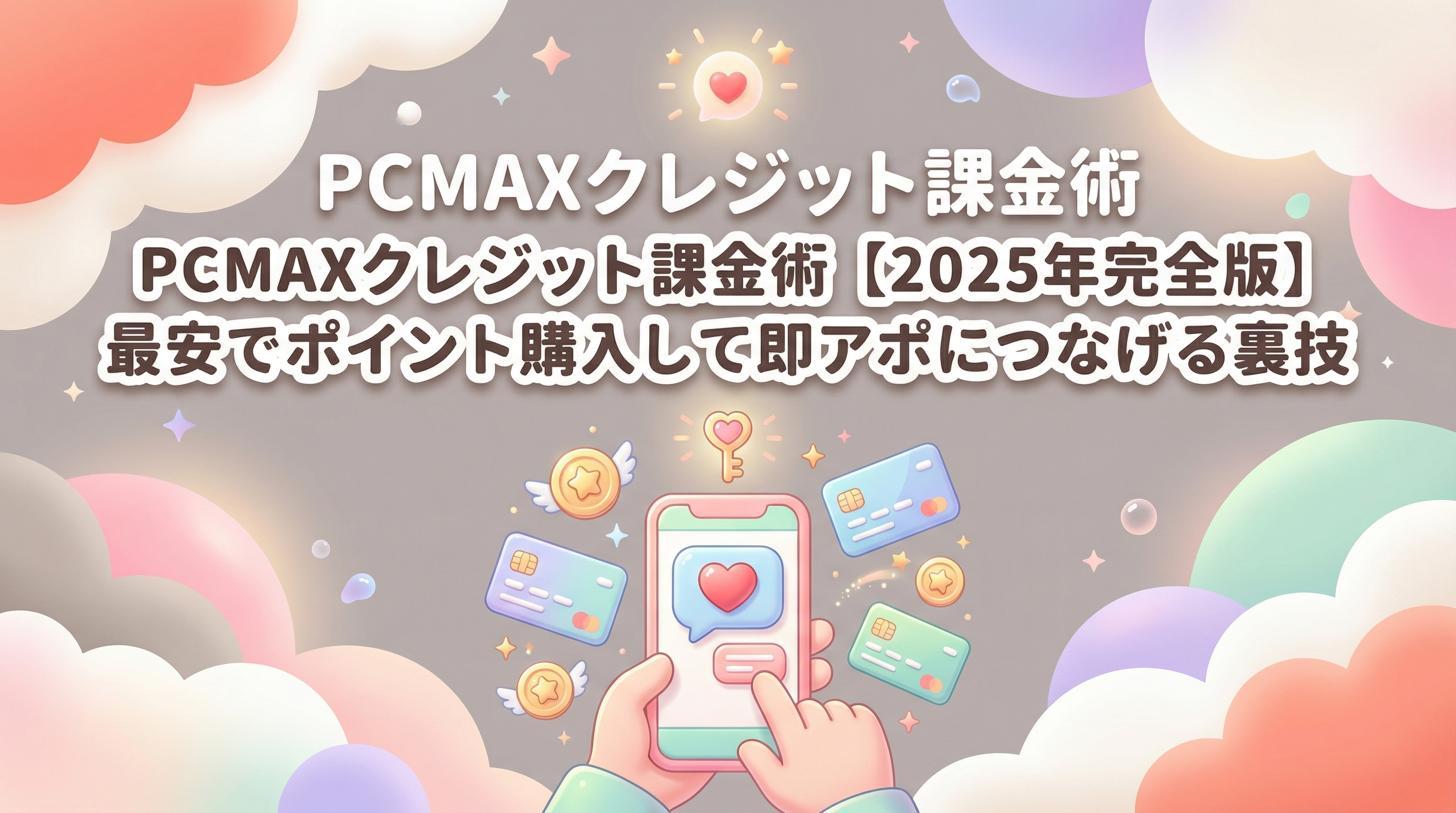PCMAXクレジット課金術【2025年完全版】最安でポイント購入して即アポにつなげる裏技
