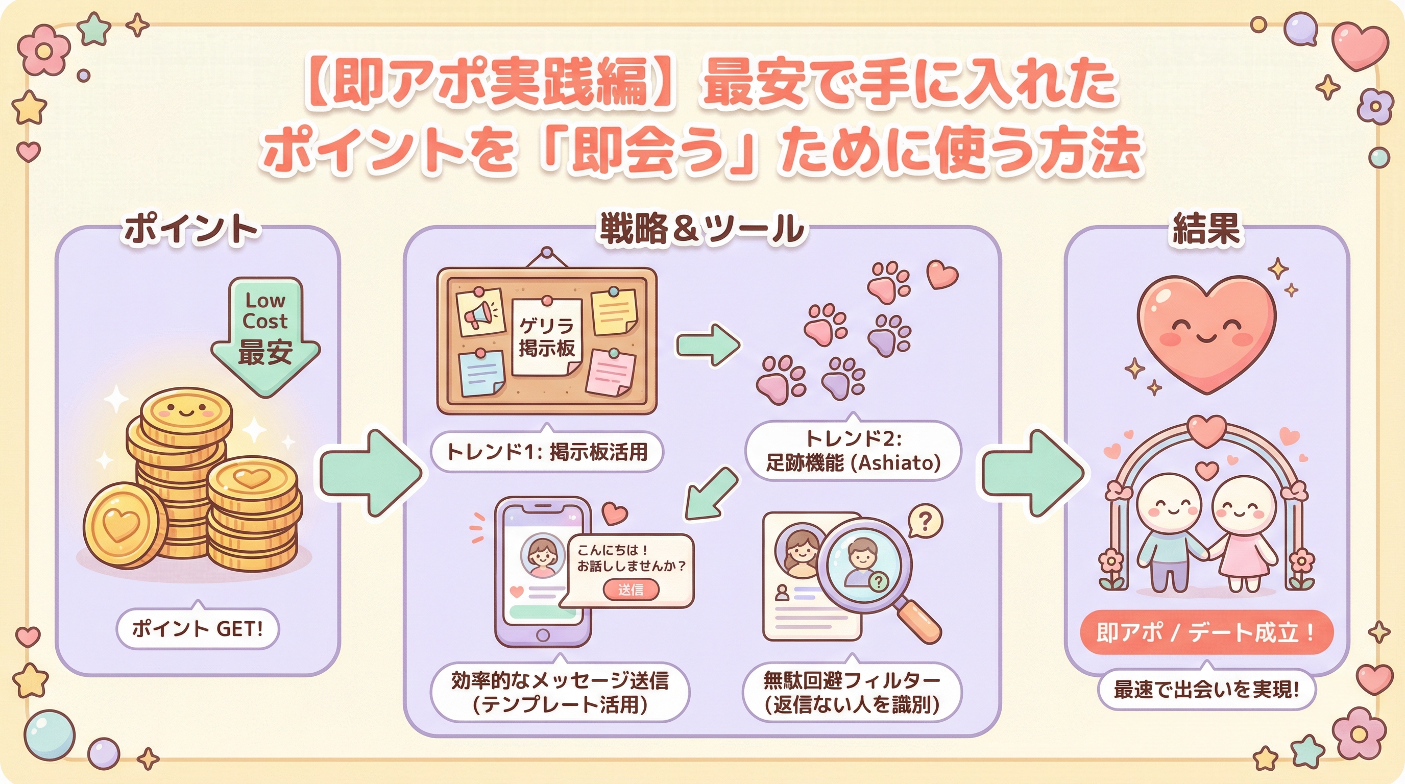 【即アポ実践編】最安で手に入れたポイントを「即会う」ために使う方法