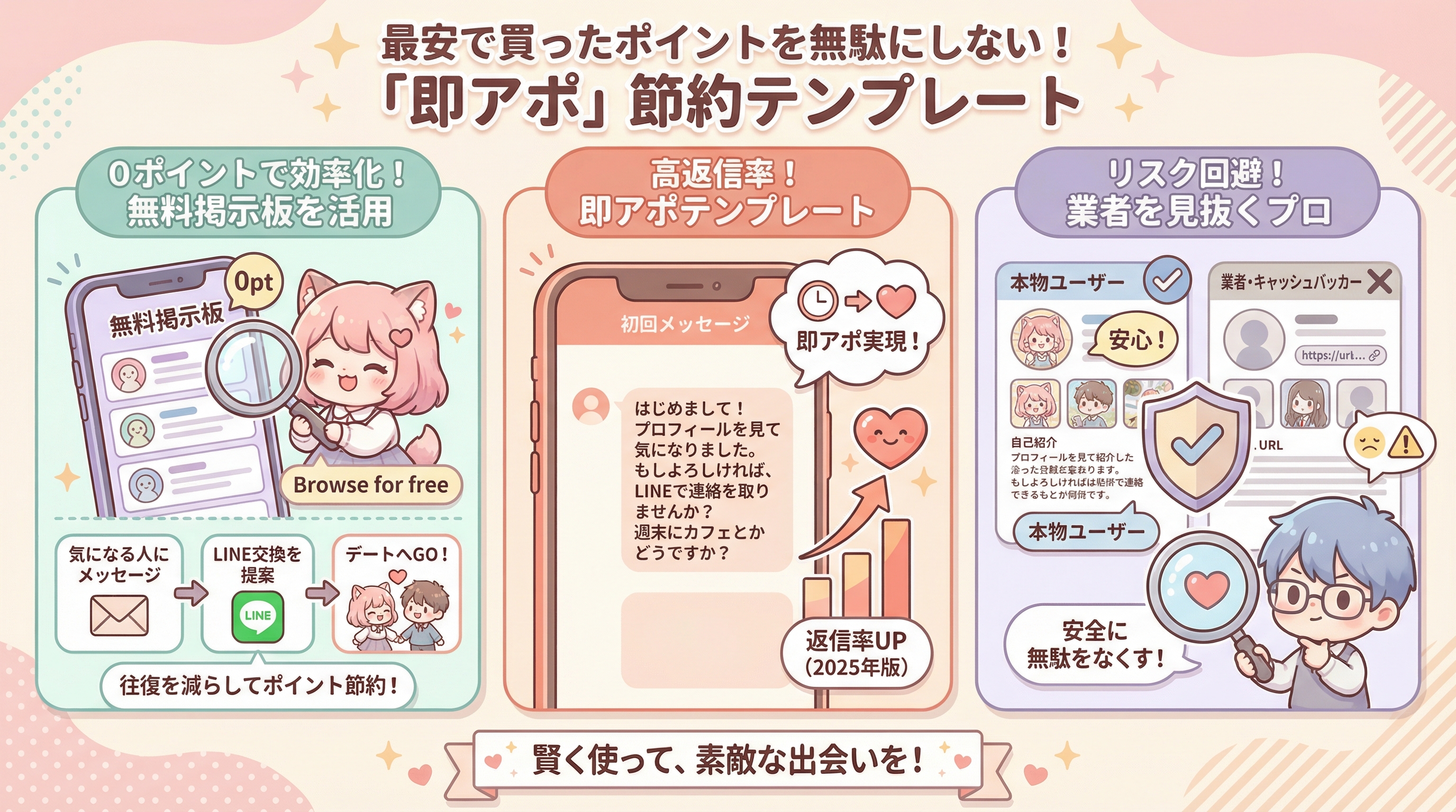 最安で買ったポイントを無駄にしない!「即アポ」節約テンプレート