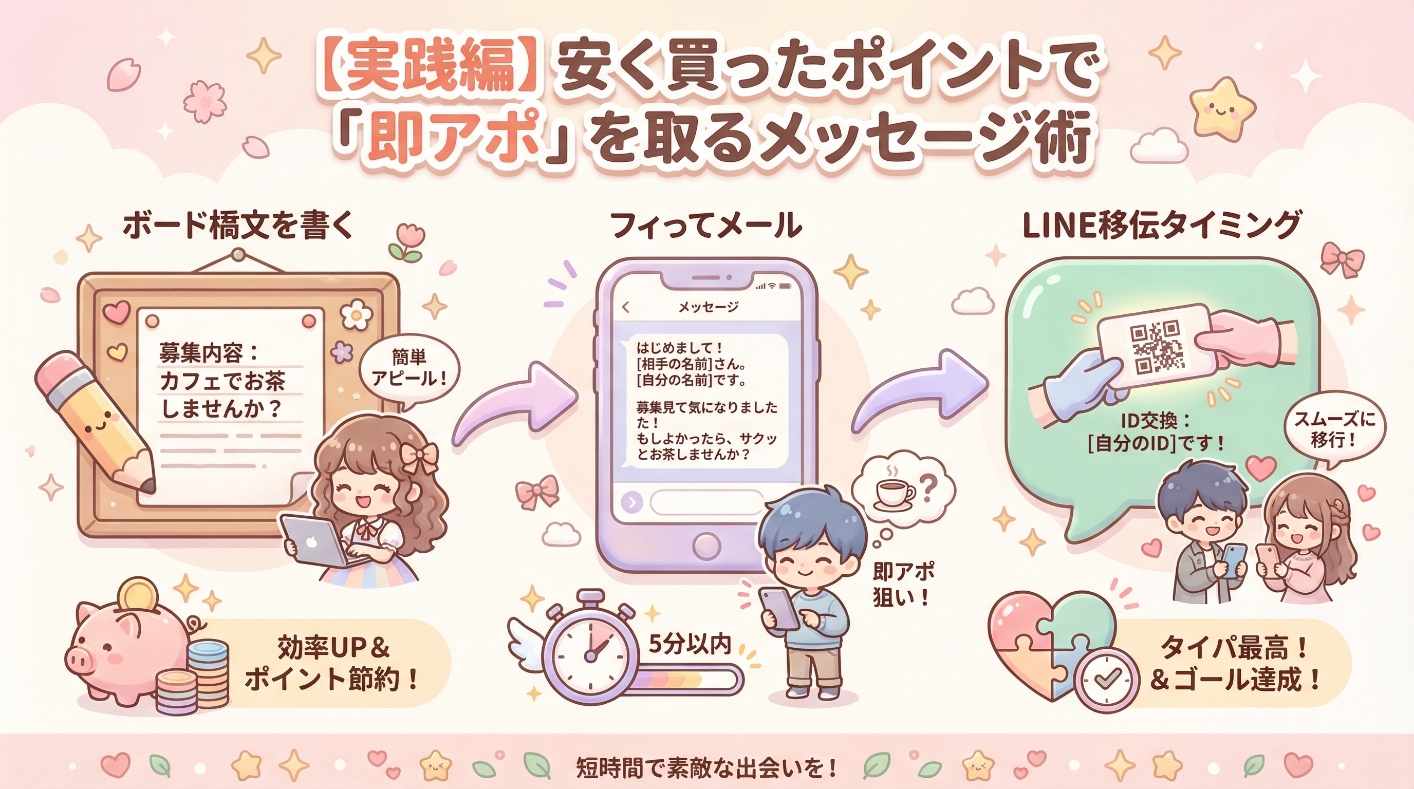 【実践編】安く買ったポイントで「即アポ」を取るメッセージ術