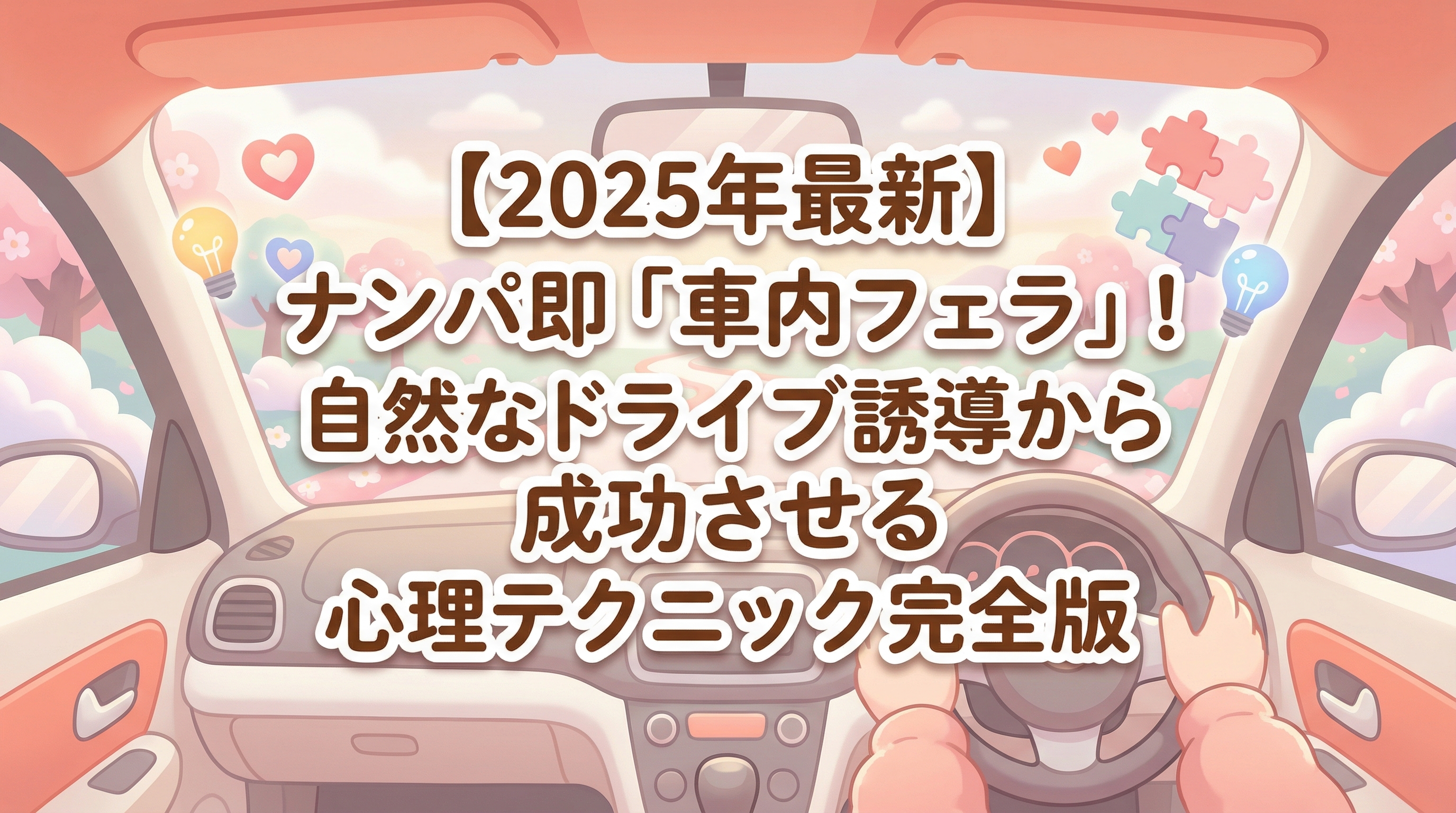 【2025年最新】ナンパ即「車内フェラ」！自然なドライブ誘導から成功させる心理テクニック完全版