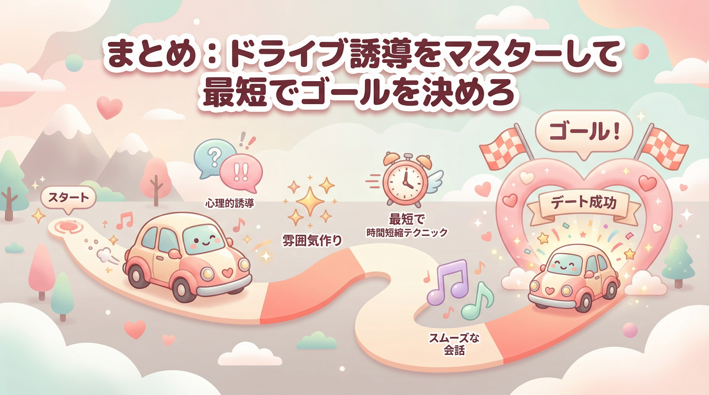 まとめ:ドライブ誘導をマスターして最短でゴールを決めろ